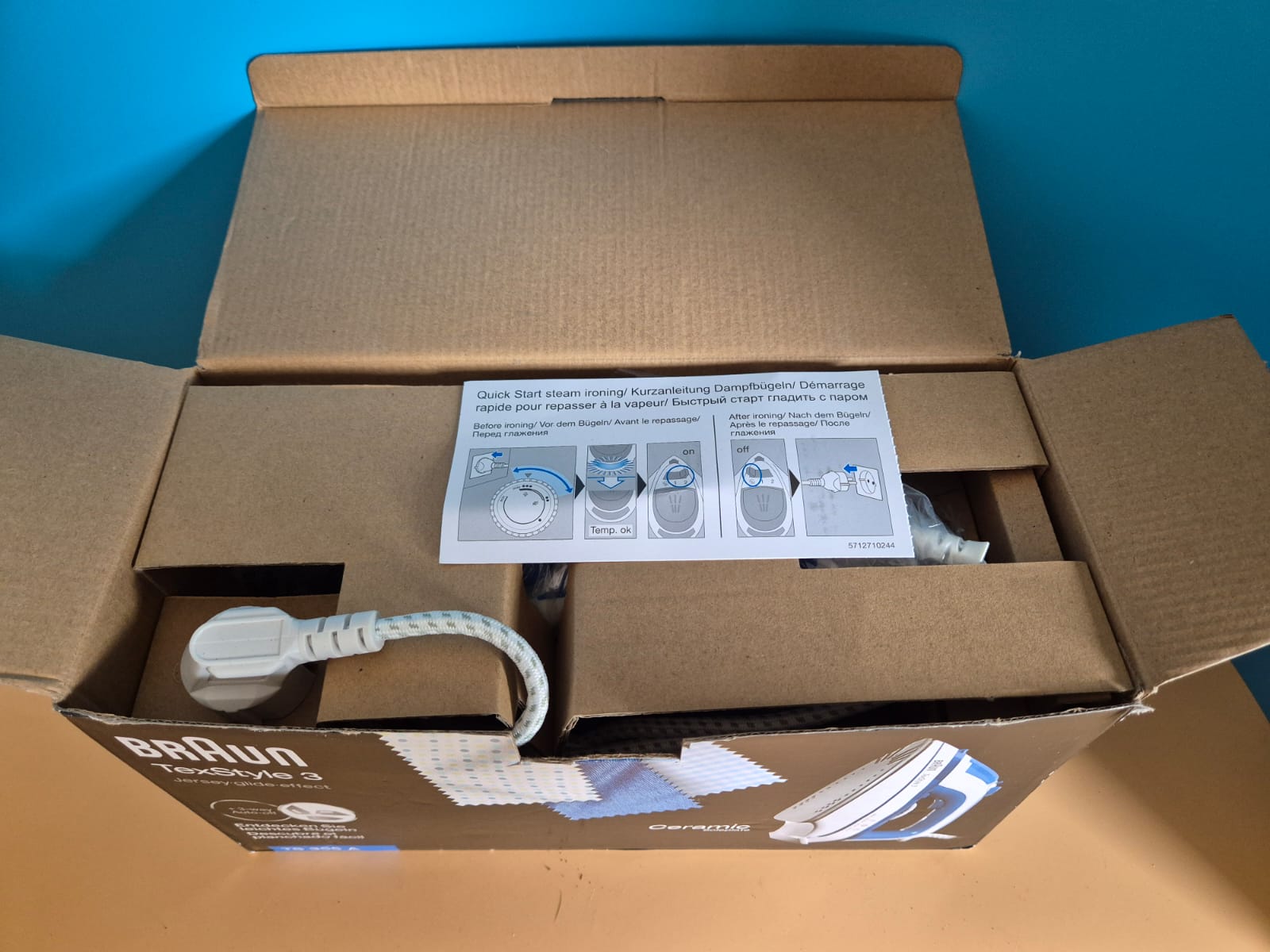 Dampfbügeleisen Braun TexStyle 3 TS 355 A – neu & unbenutzt – OVP