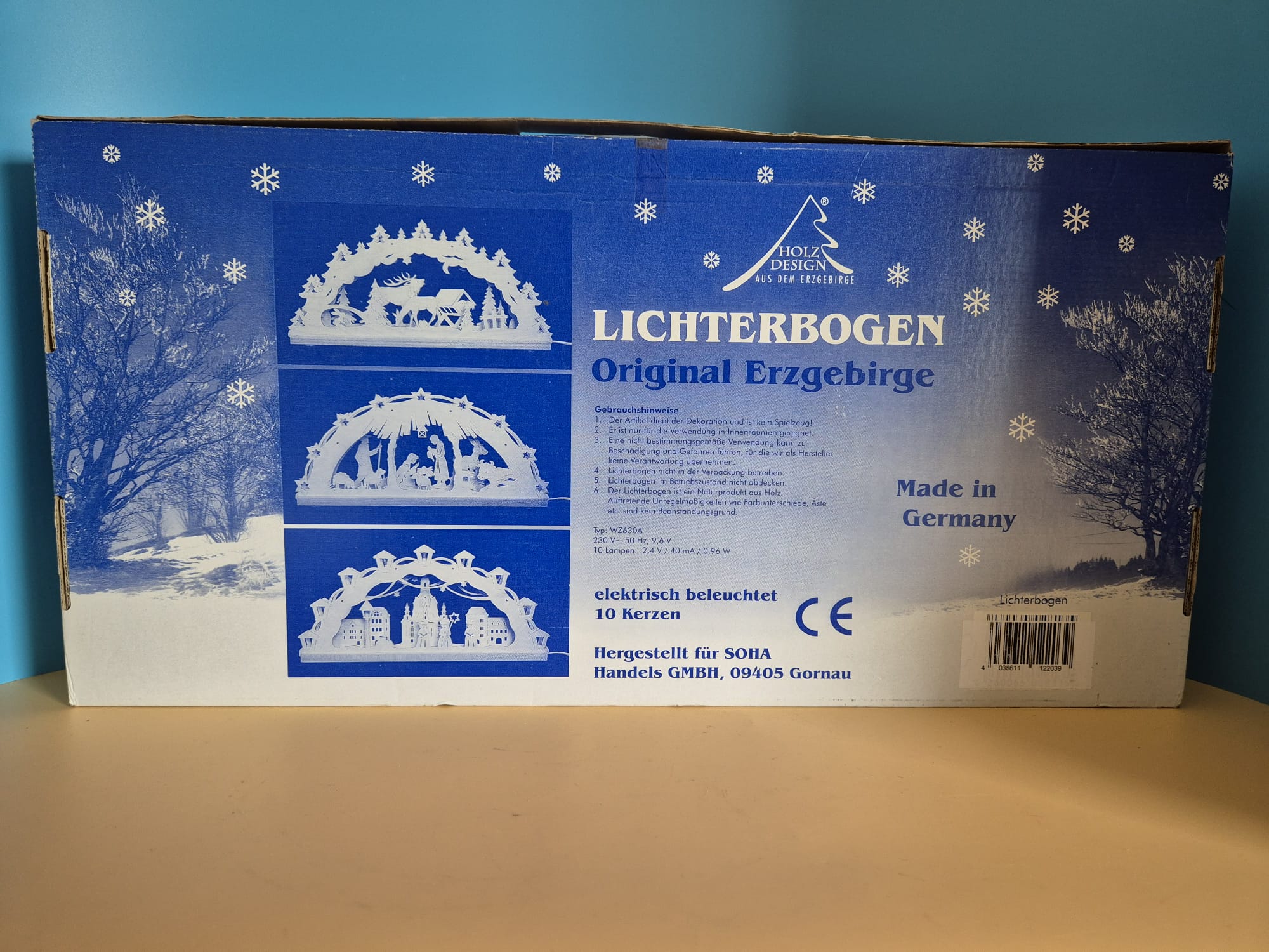 Lichterbogen Erzgebirge Motiv Frauenkirche Dresden – 10-flammig Originalverpackt