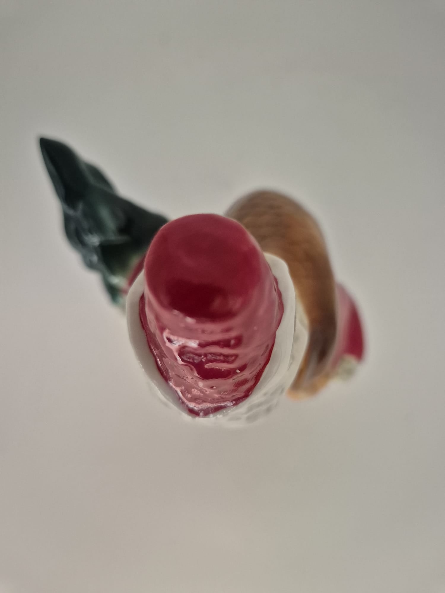 Porzellanfigur Weihnachtsmann mit Tanne