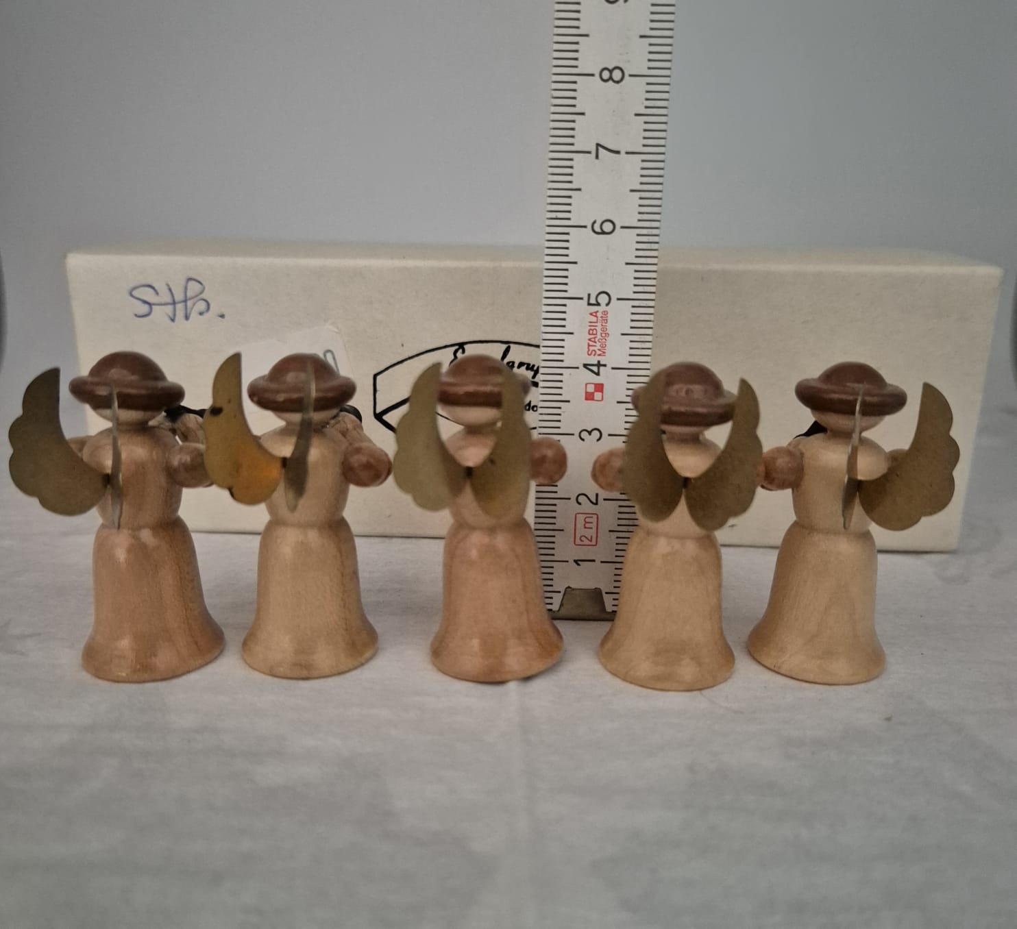 Erzgebirgische Engelgruppe – Original Handarbeit natur