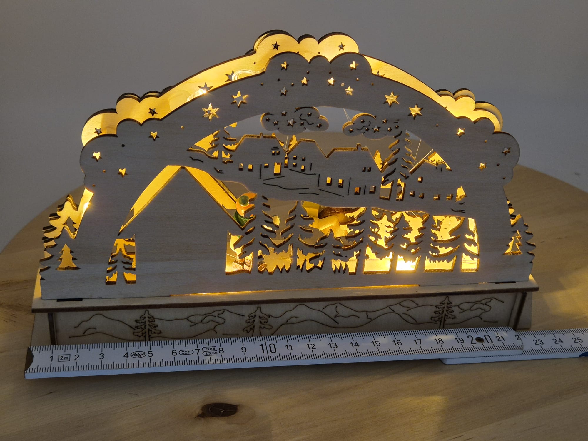 Schulte Kunstgewerbe LED Schwibbogen Winterlandschaft