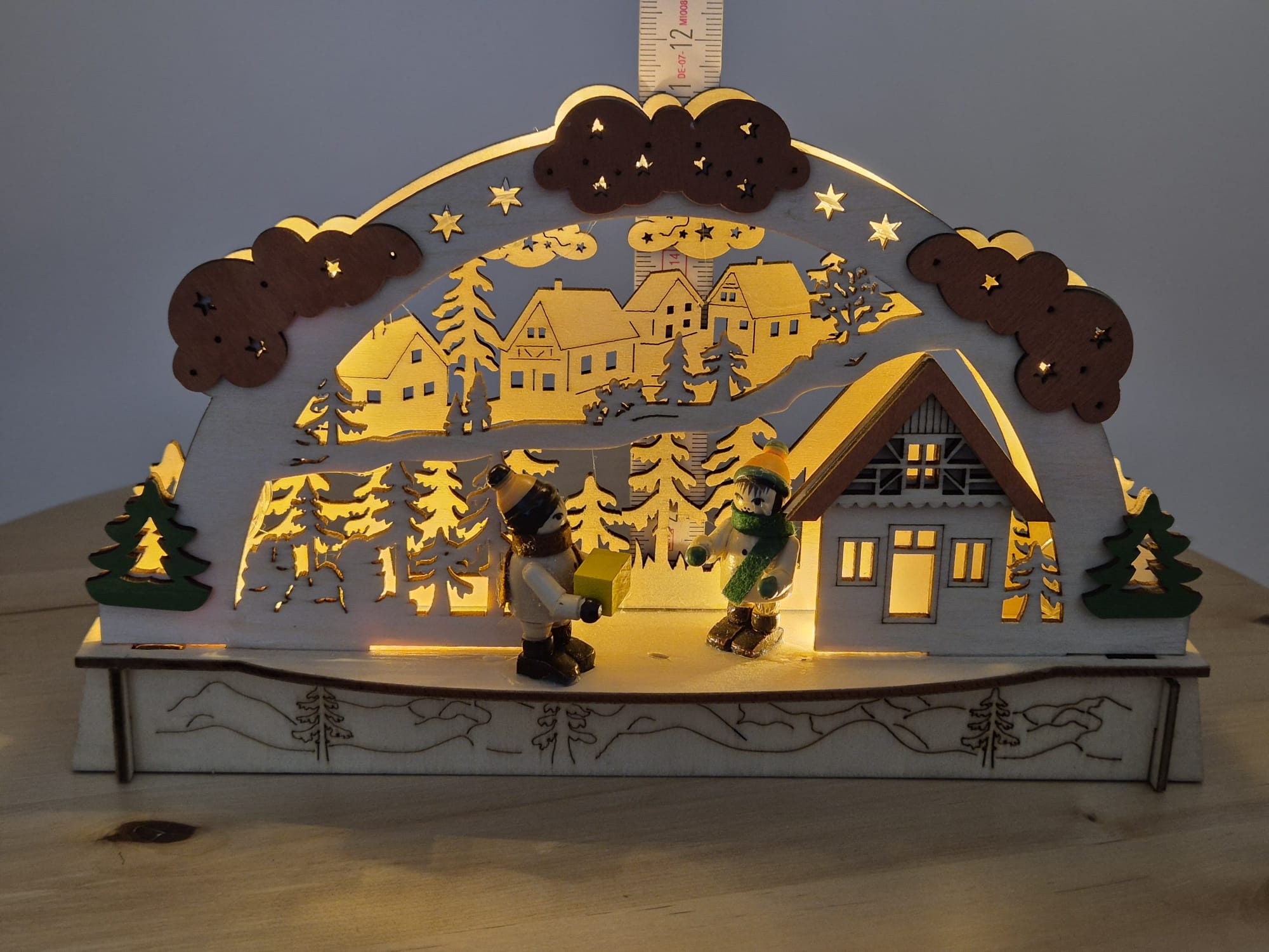 Schulte Kunstgewerbe LED Schwibbogen Winterlandschaft