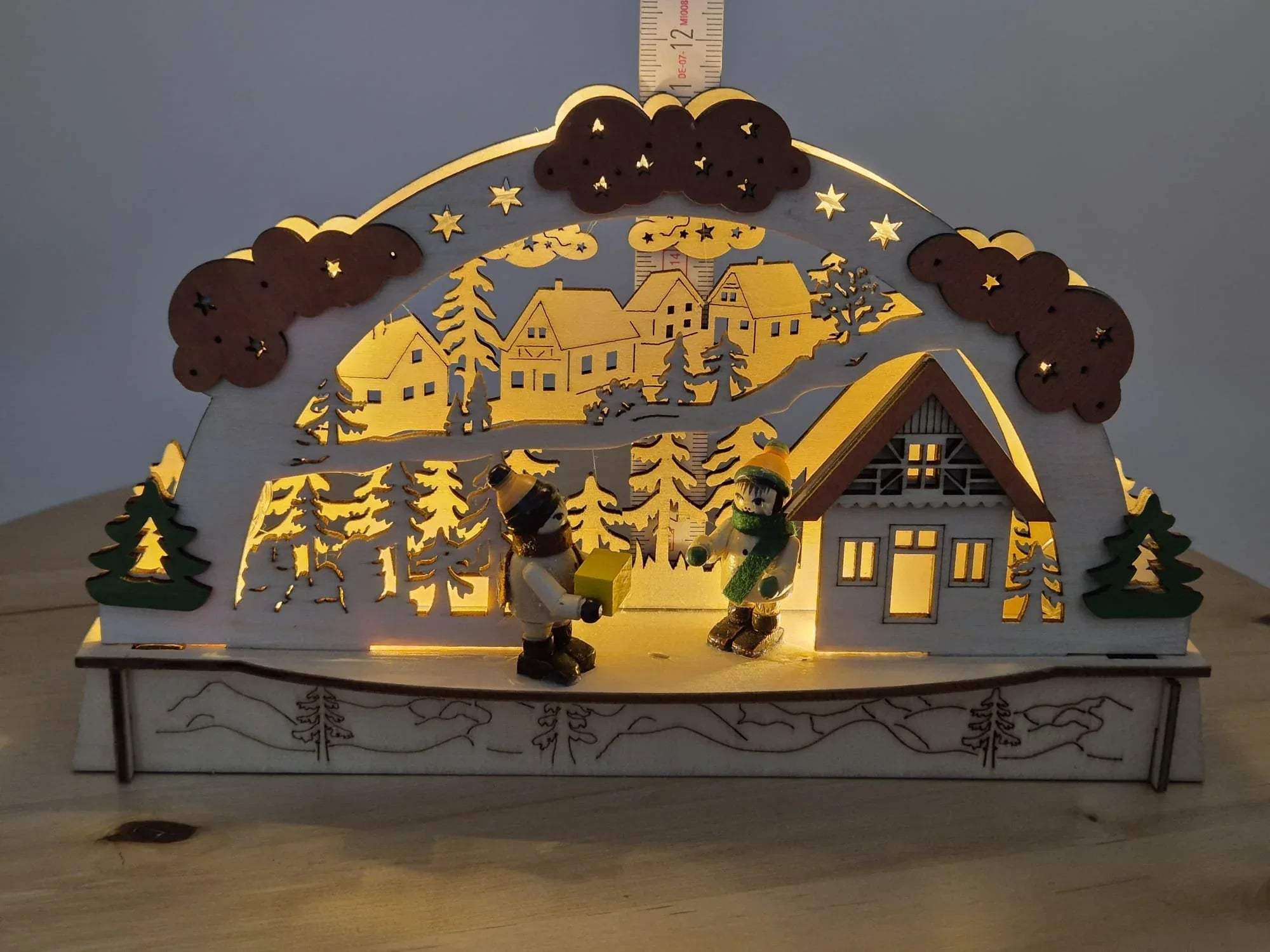 Schulte Kunstgewerbe LED Schwibbogen Winterlandschaft