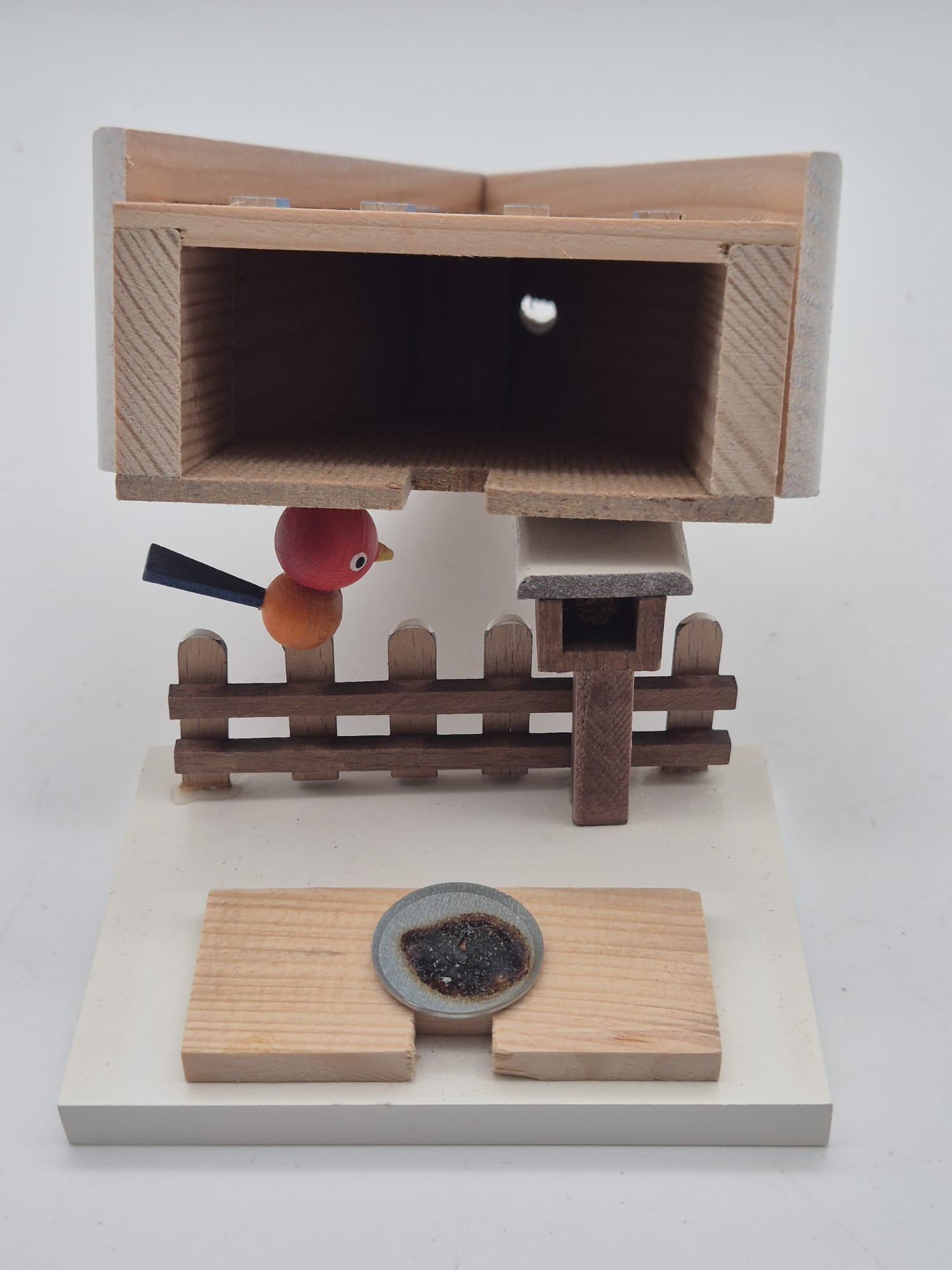 Räucherhaus mit Vogel – Made in Germany