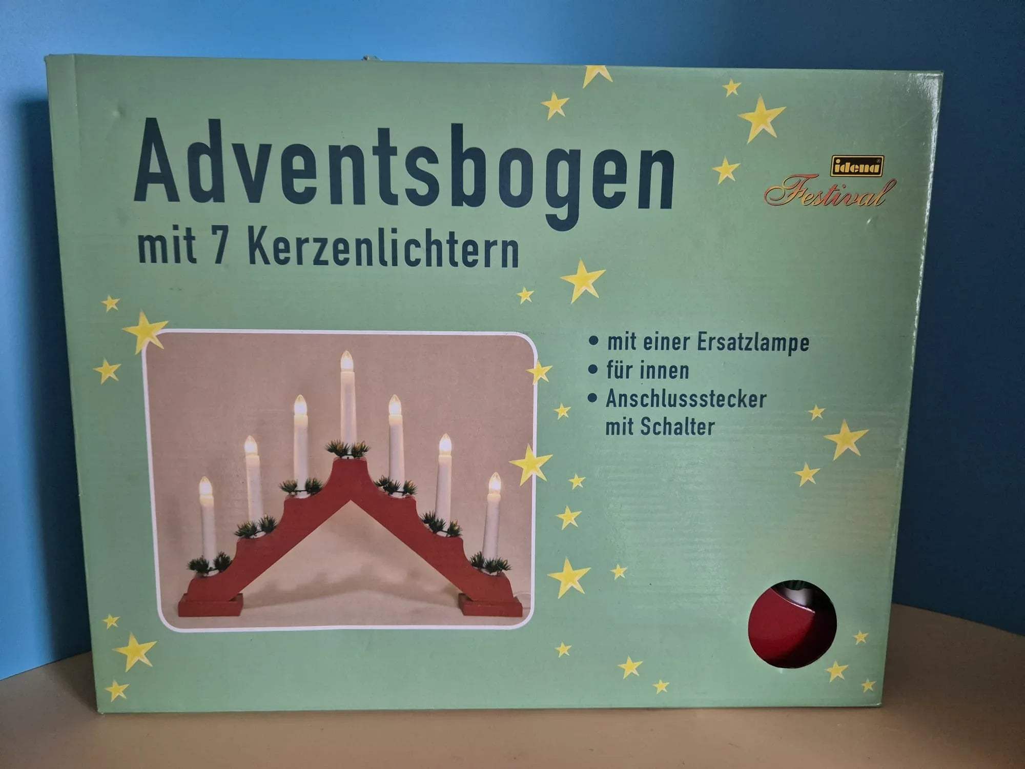 Adventsbogen mit 7 Kerzenlichtern – Idena Festival