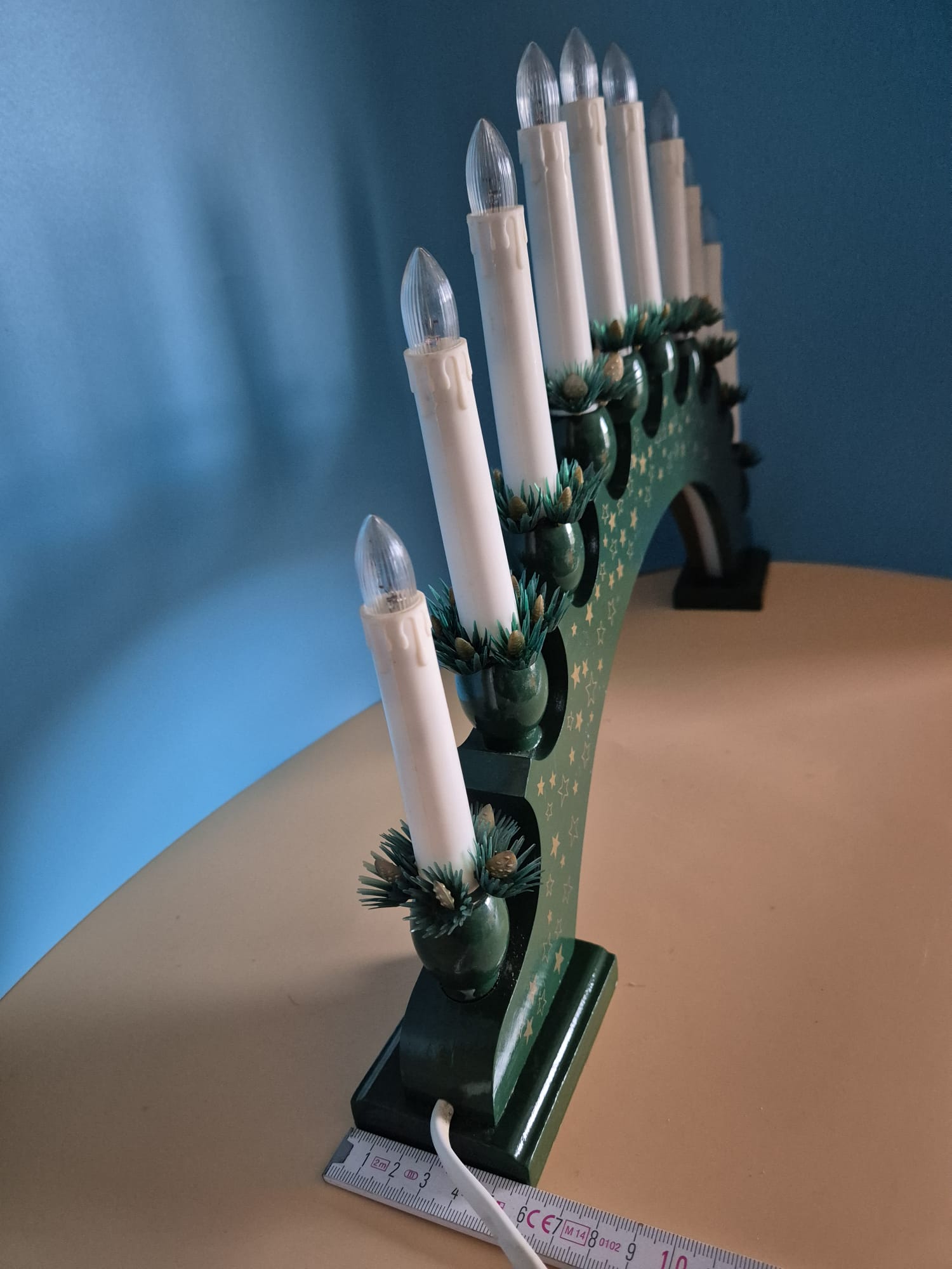 Weihnachtsleuchter mit 10 elektrischen Kerzen – OBIWELL GmbH