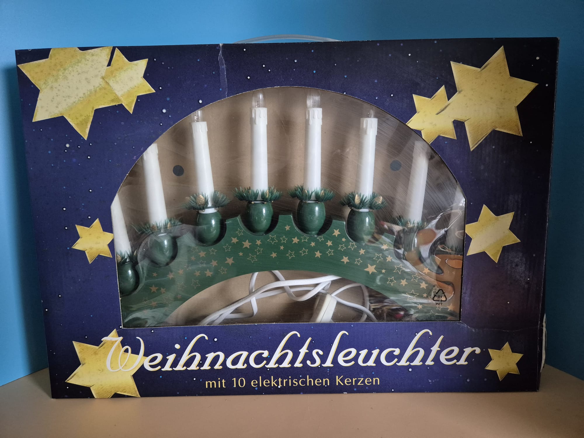 Weihnachtsleuchter mit 10 elektrischen Kerzen – OBIWELL GmbH