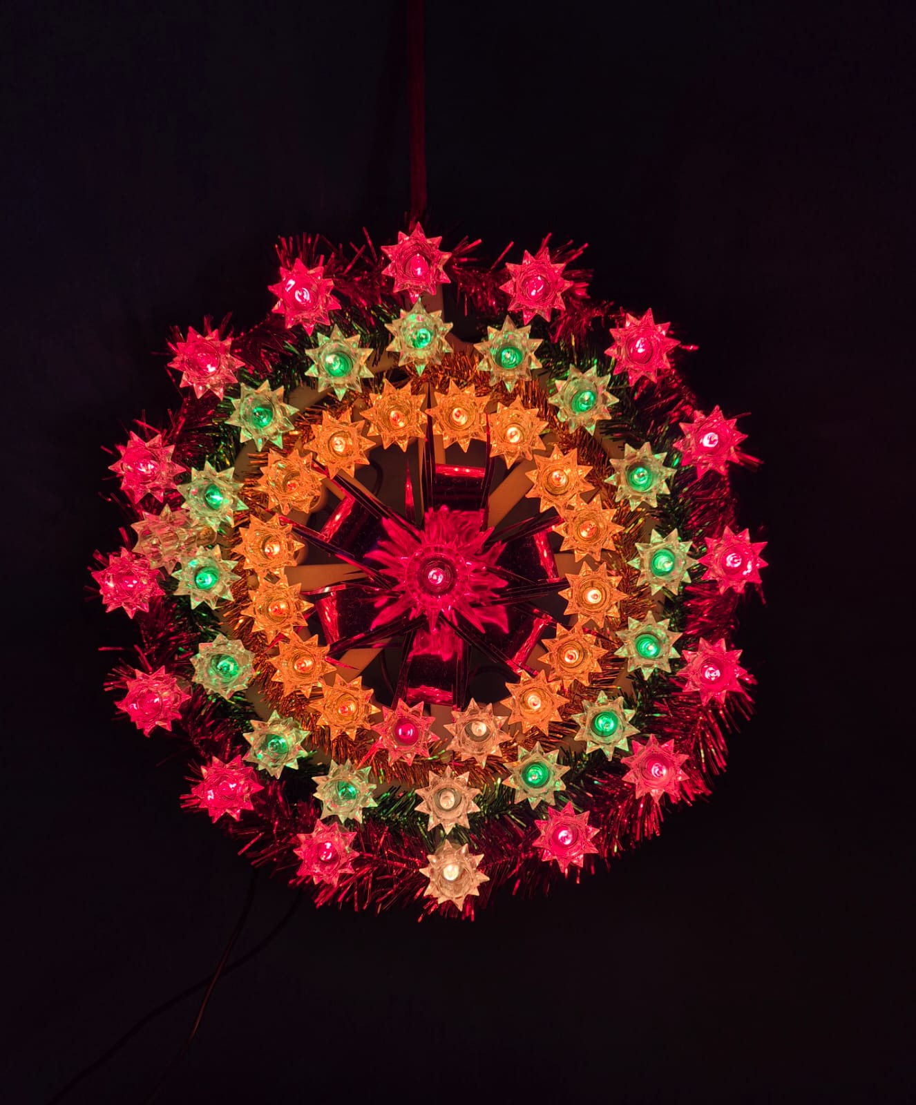 Weihnachtsstern mit 49 Lichtern – blinkend