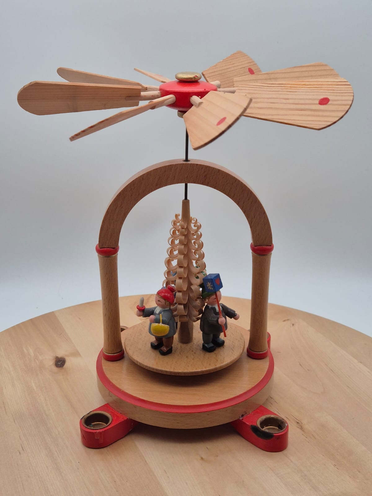 DDR Weihnachtspyramide Holz Erzgebirge mit OVP KWO Olbernhau