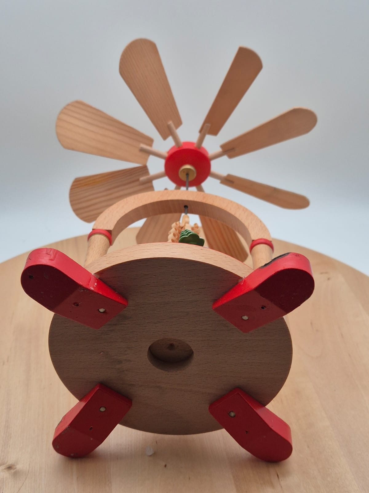 DDR Weihnachtspyramide Holz Erzgebirge mit OVP KWO Olbernhau