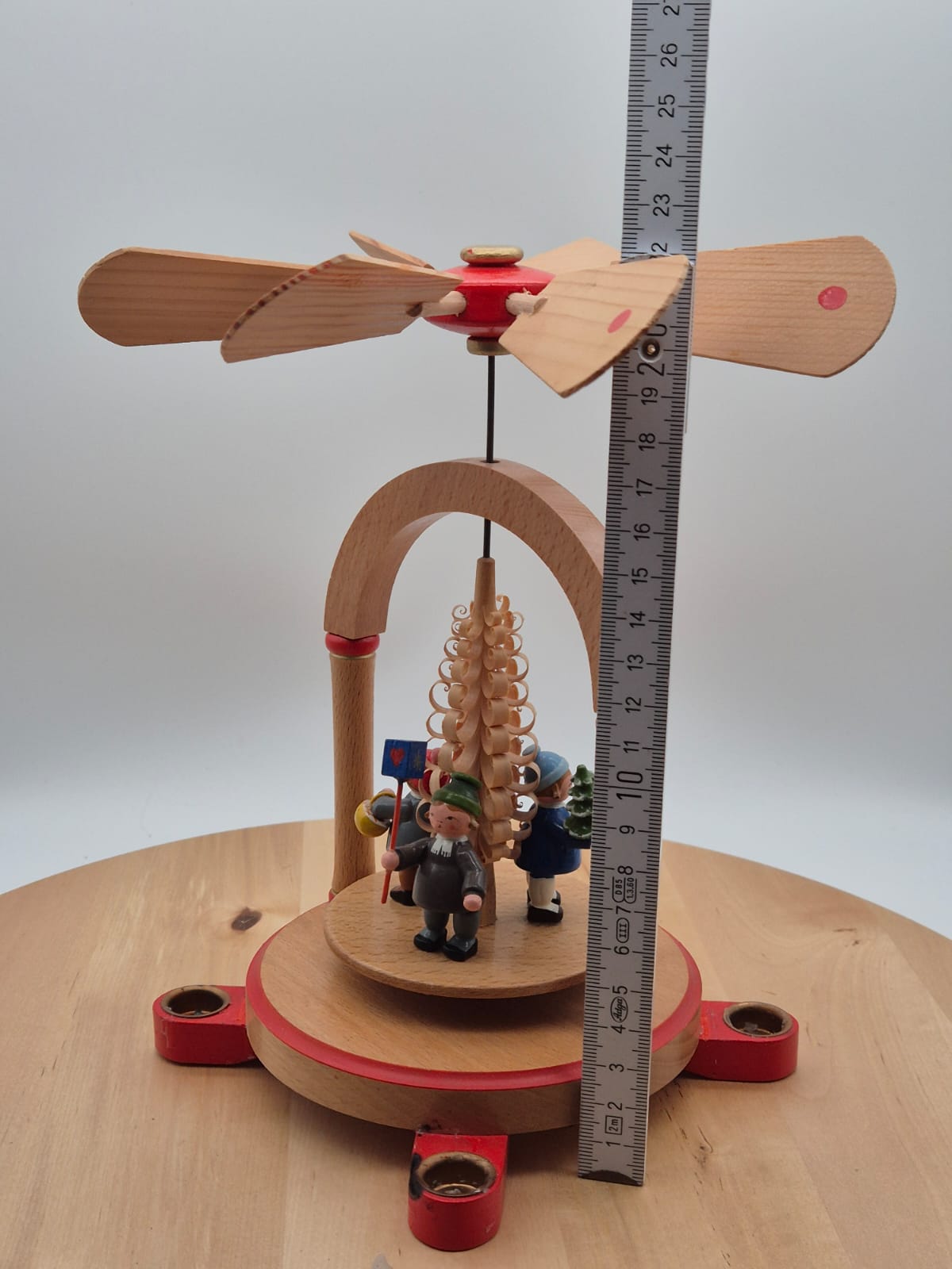 DDR Weihnachtspyramide Holz Erzgebirge mit OVP KWO Olbernhau