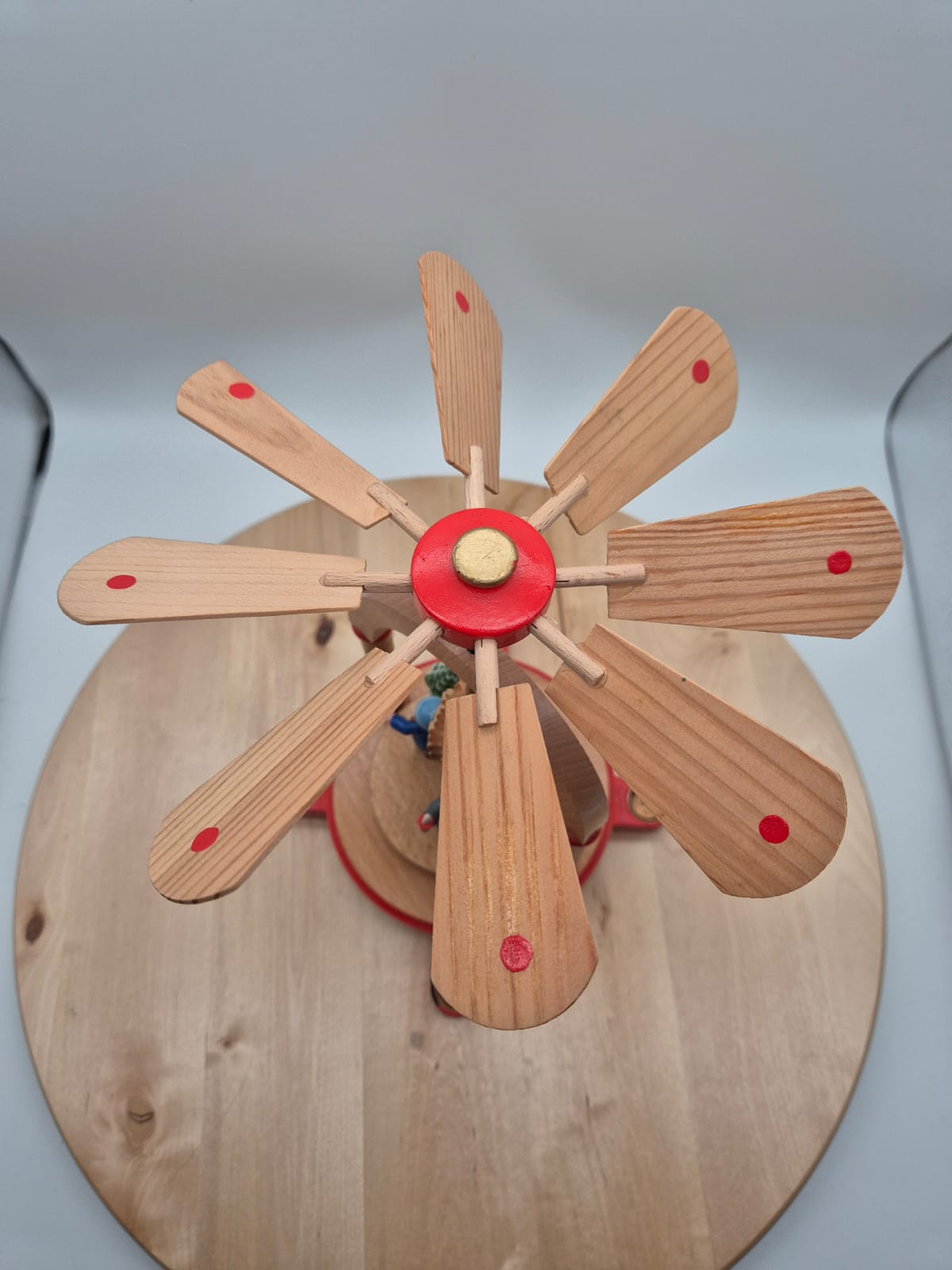 DDR Weihnachtspyramide Holz Erzgebirge mit OVP KWO Olbernhau