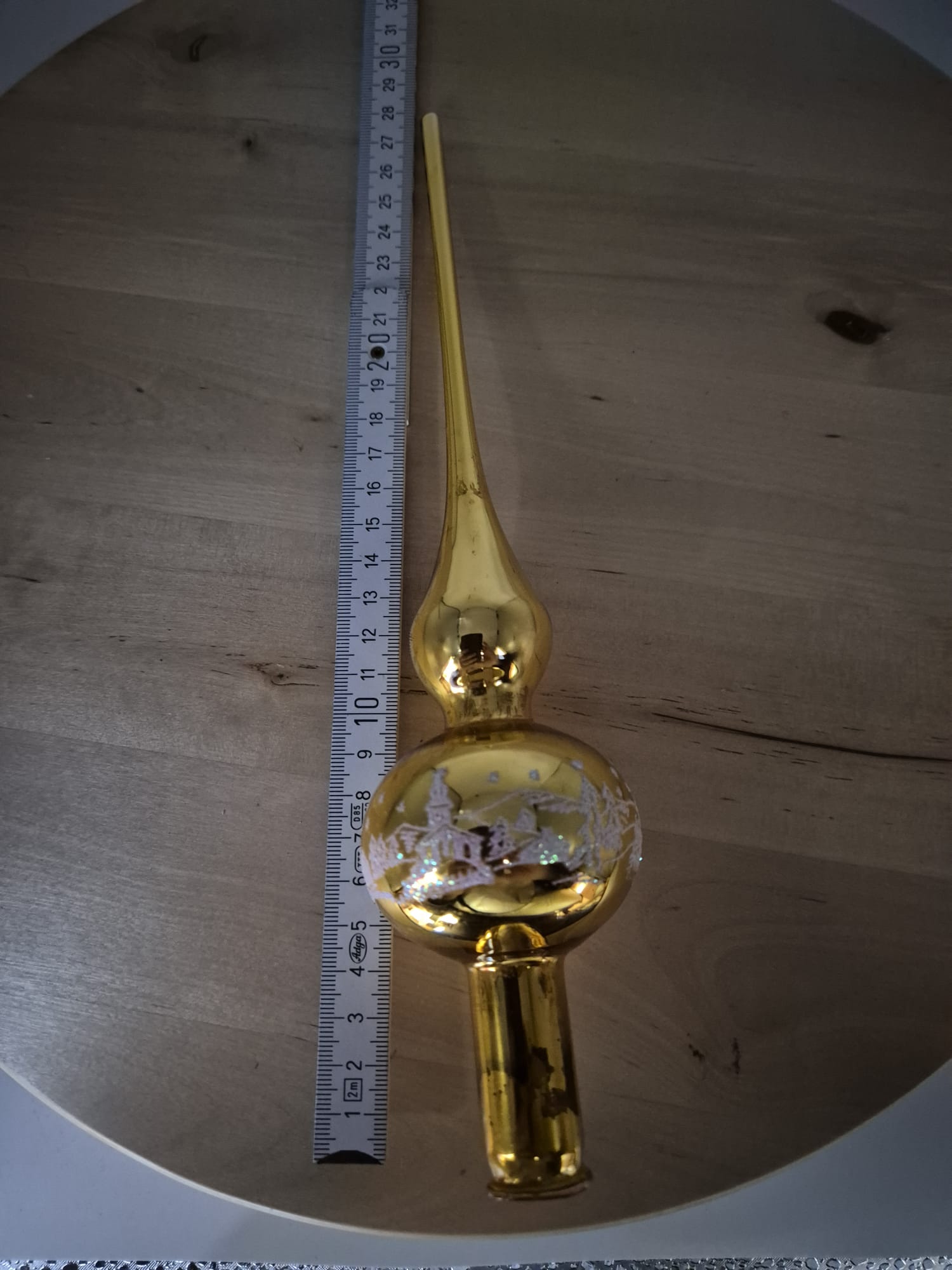 Baumspitze aus Glas – ca. 28 cm hoch