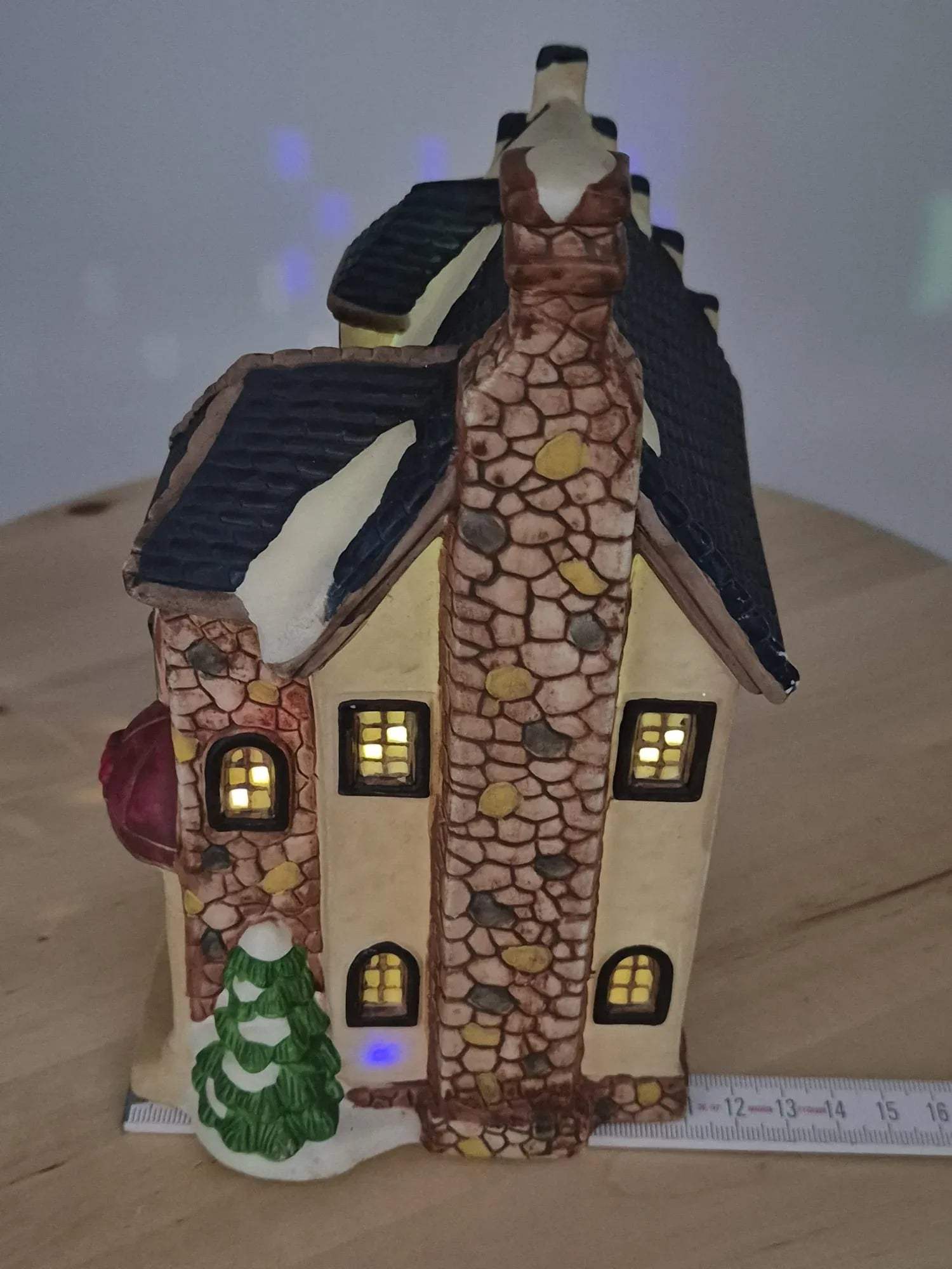 Keramik Lichthaus „Café“ mit Beleuchtung