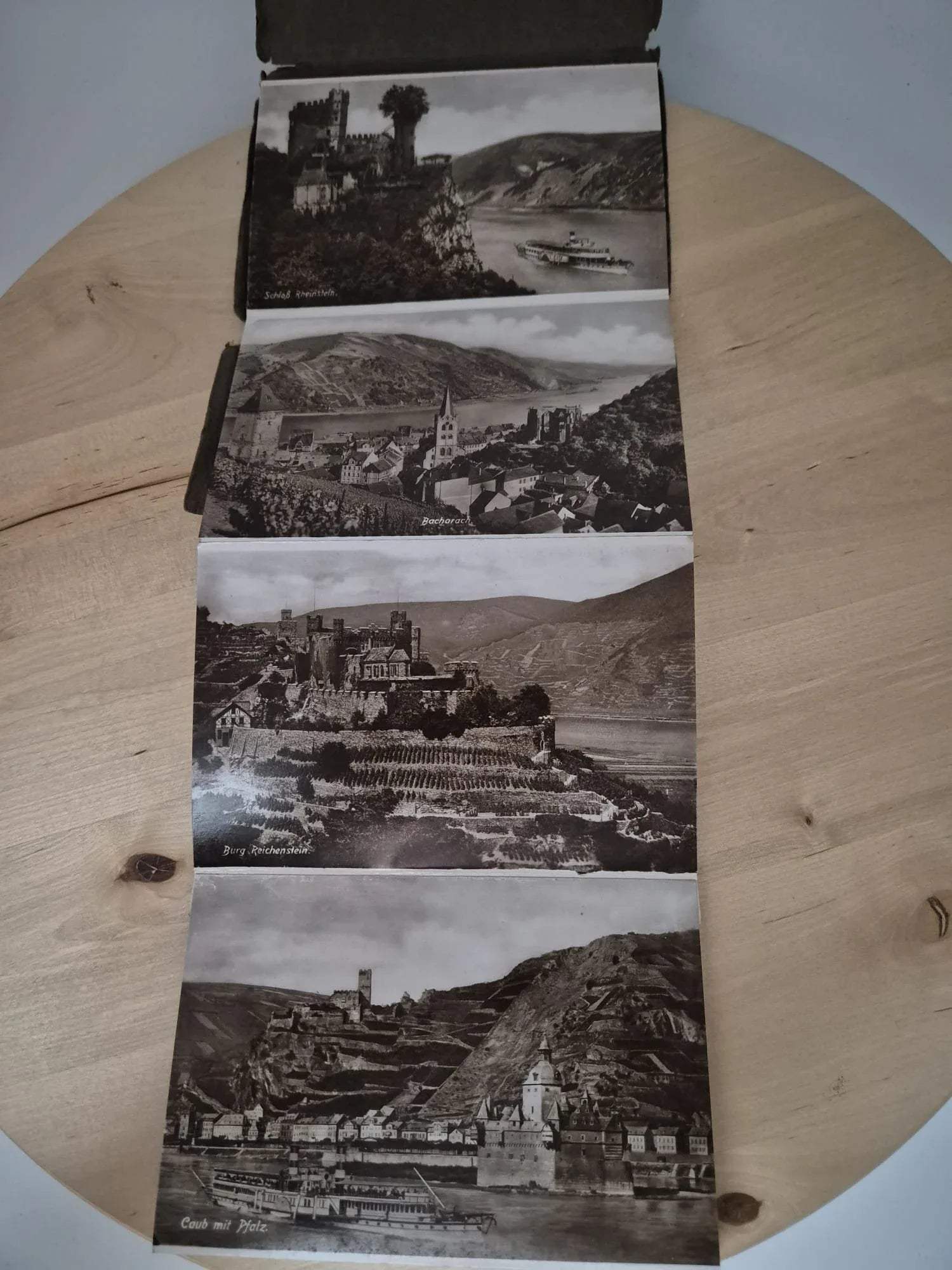 Postkartenalbum „Album vom Rhein“ – historische Ansichten
