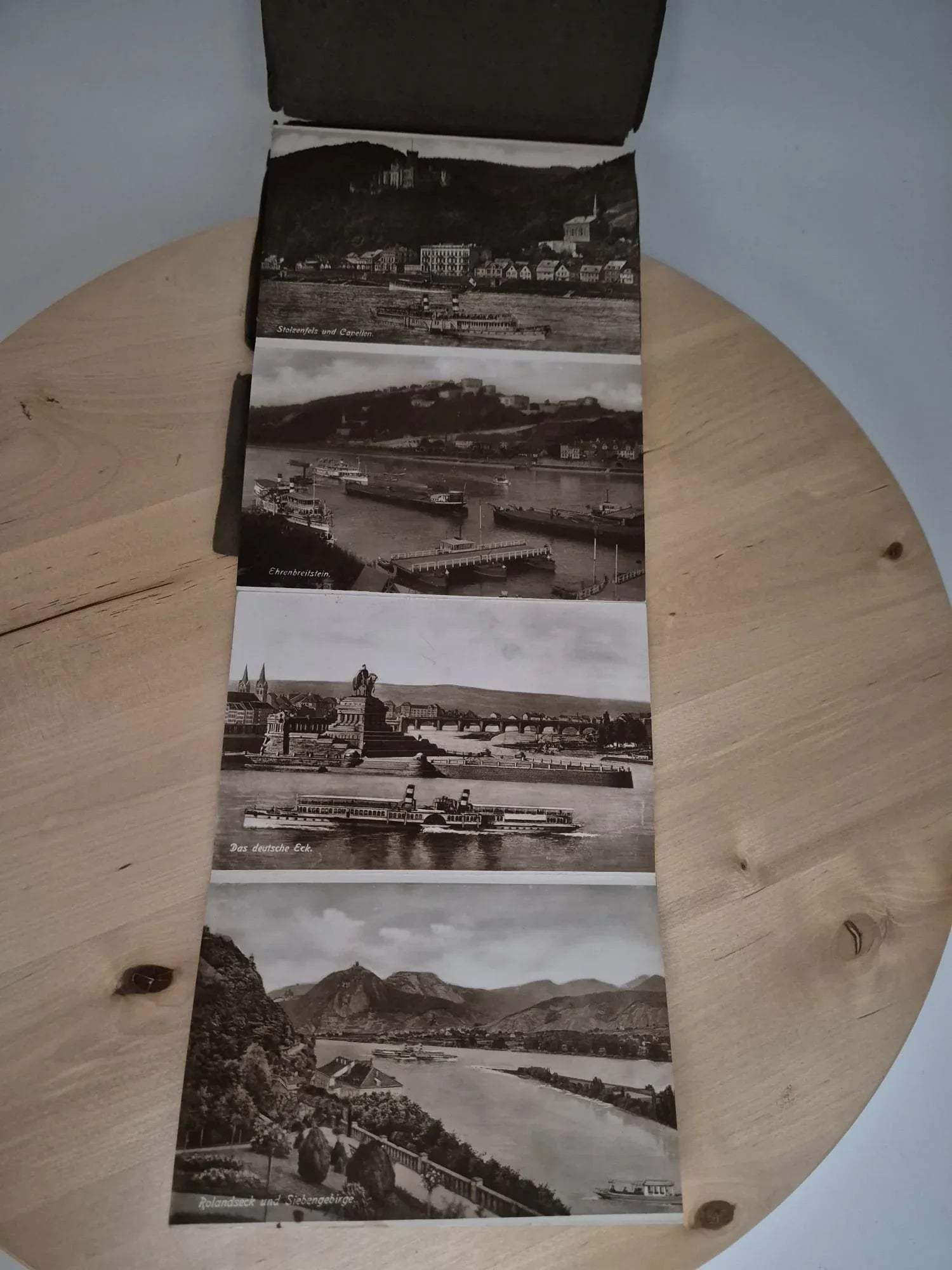 Postkartenalbum „Album vom Rhein“ – historische Ansichten