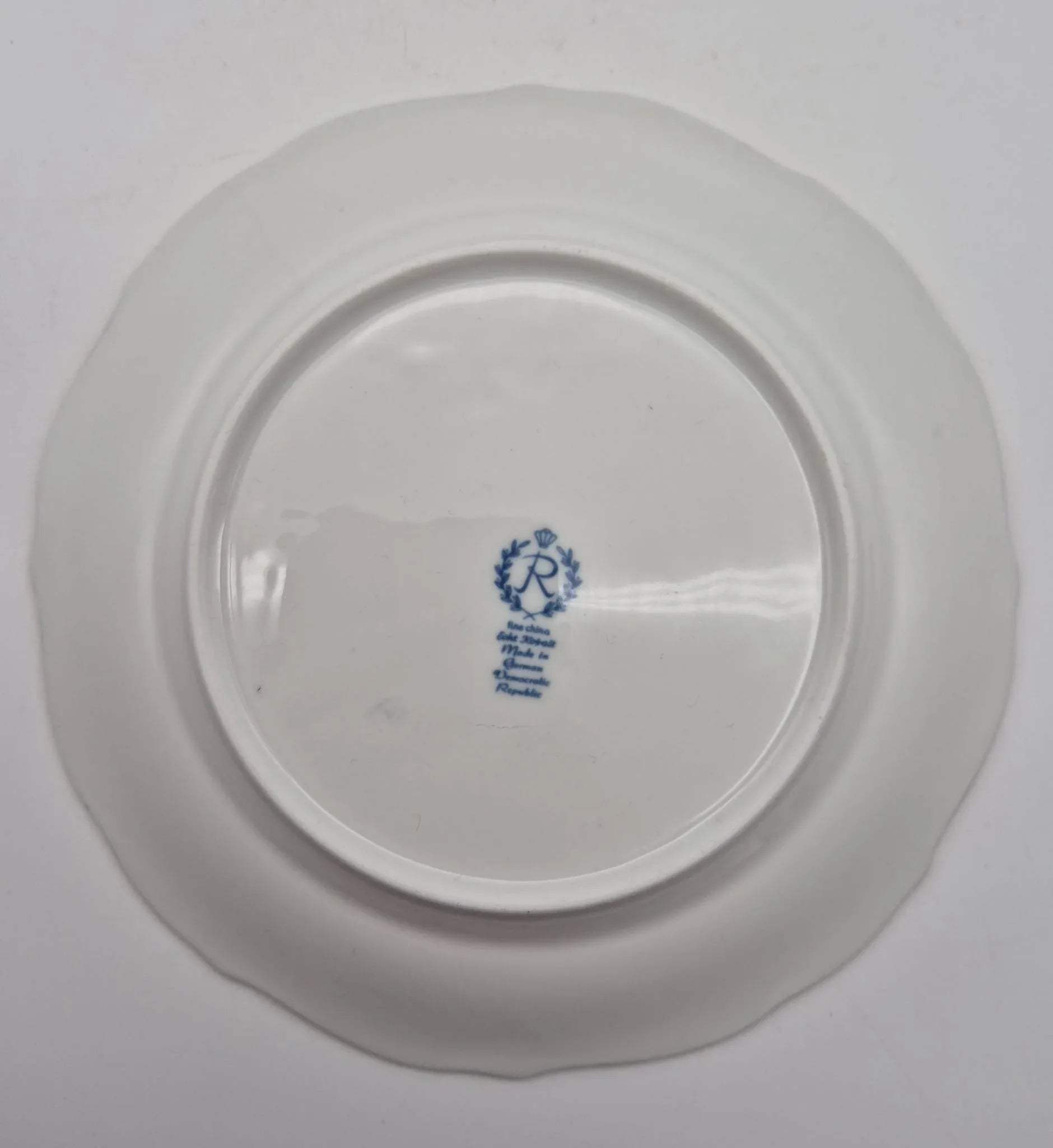 Reichenbacher Porzellan Sammeltasse 3-tlg. Kobaltblau & Gold, DDR
