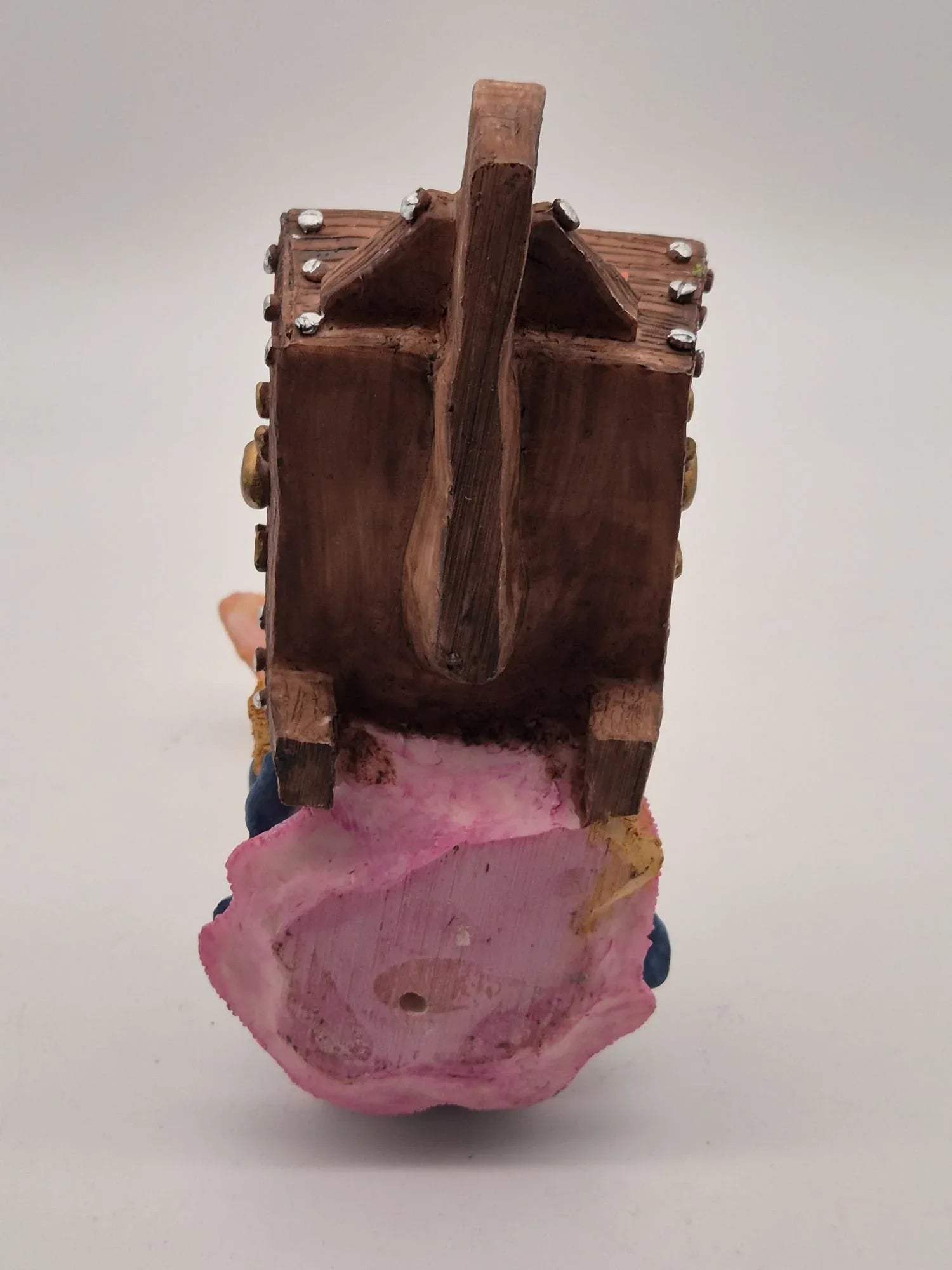 Osterhasen-Mädchen mit Schubkarre – Steinharz Figur