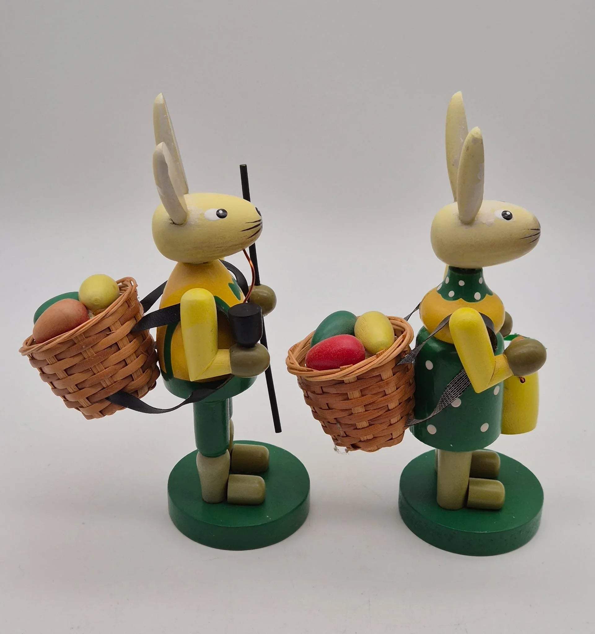 Osterhasen Paar Holzfiguren Brettschneider Stützengrün