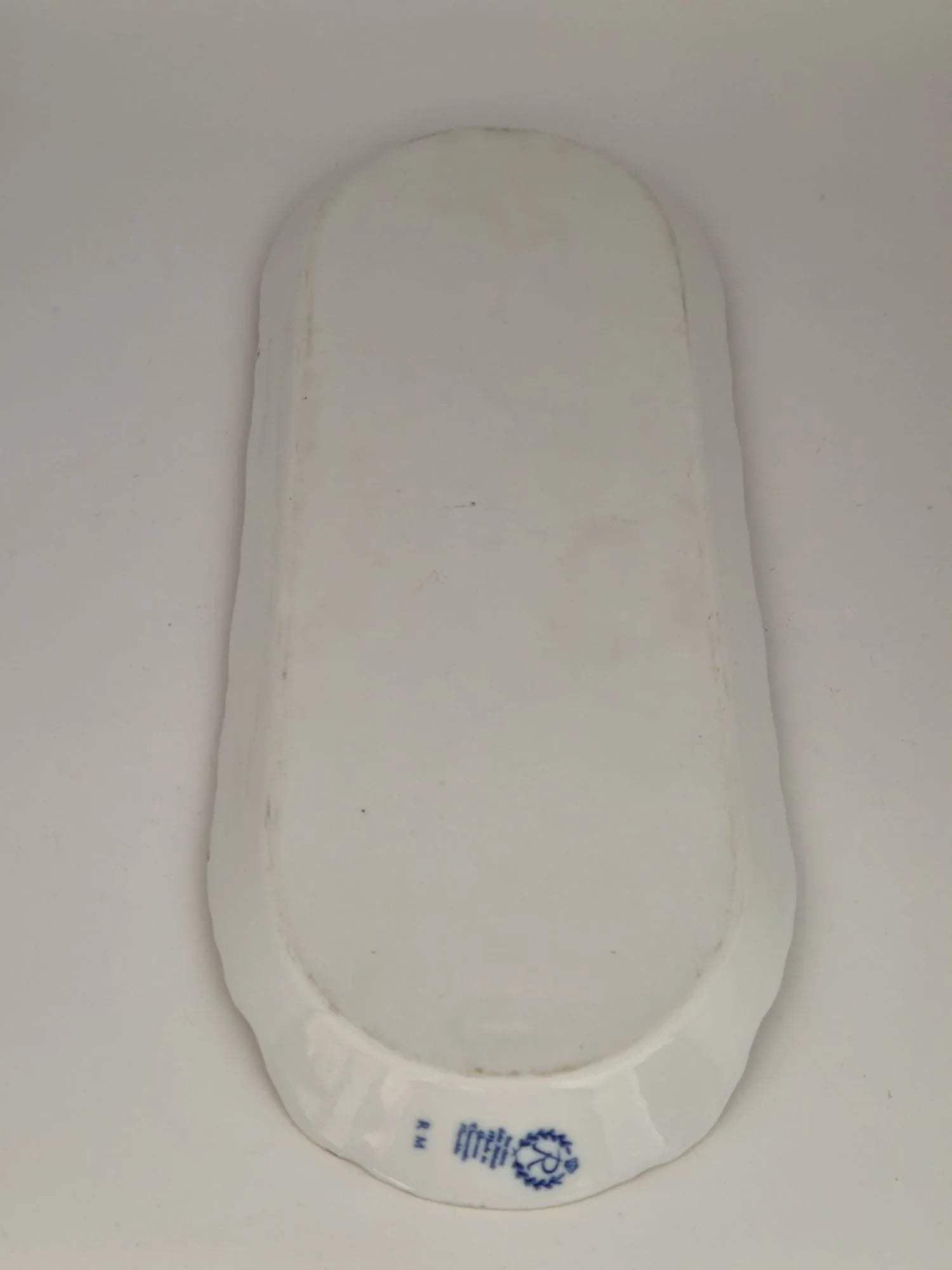Reichenbacher Porzellan Servierplatte Echt Kobalt Golddekor DDR