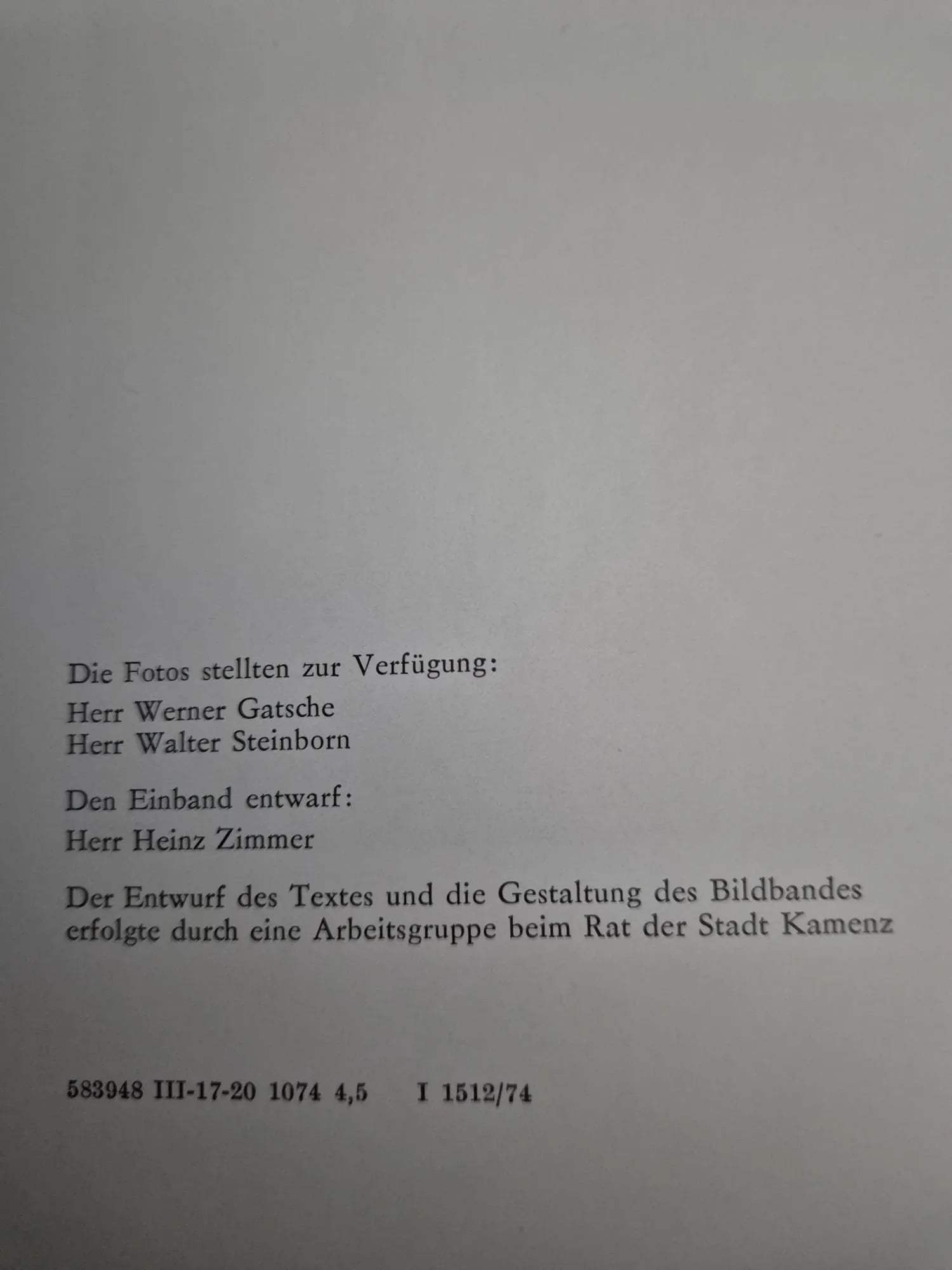 Bildband „750 Jahre Kamenz – Jung und schön durch den Sozialismus“ (1975)