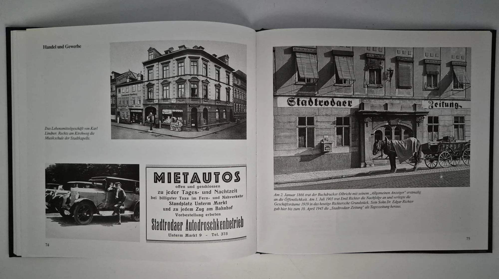 Buch „So lebte man in Alt-Stadt-Roda“ Stadtroda 1991