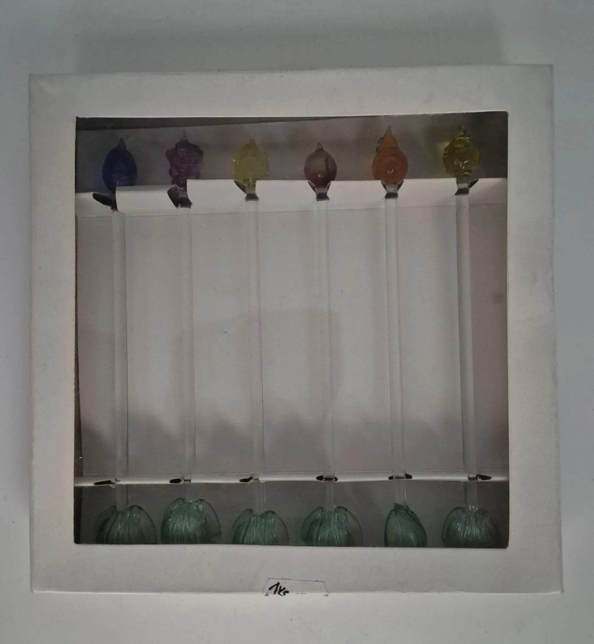 DDR Glaslöffel Set 6 Stück bunt – Originalverpackung