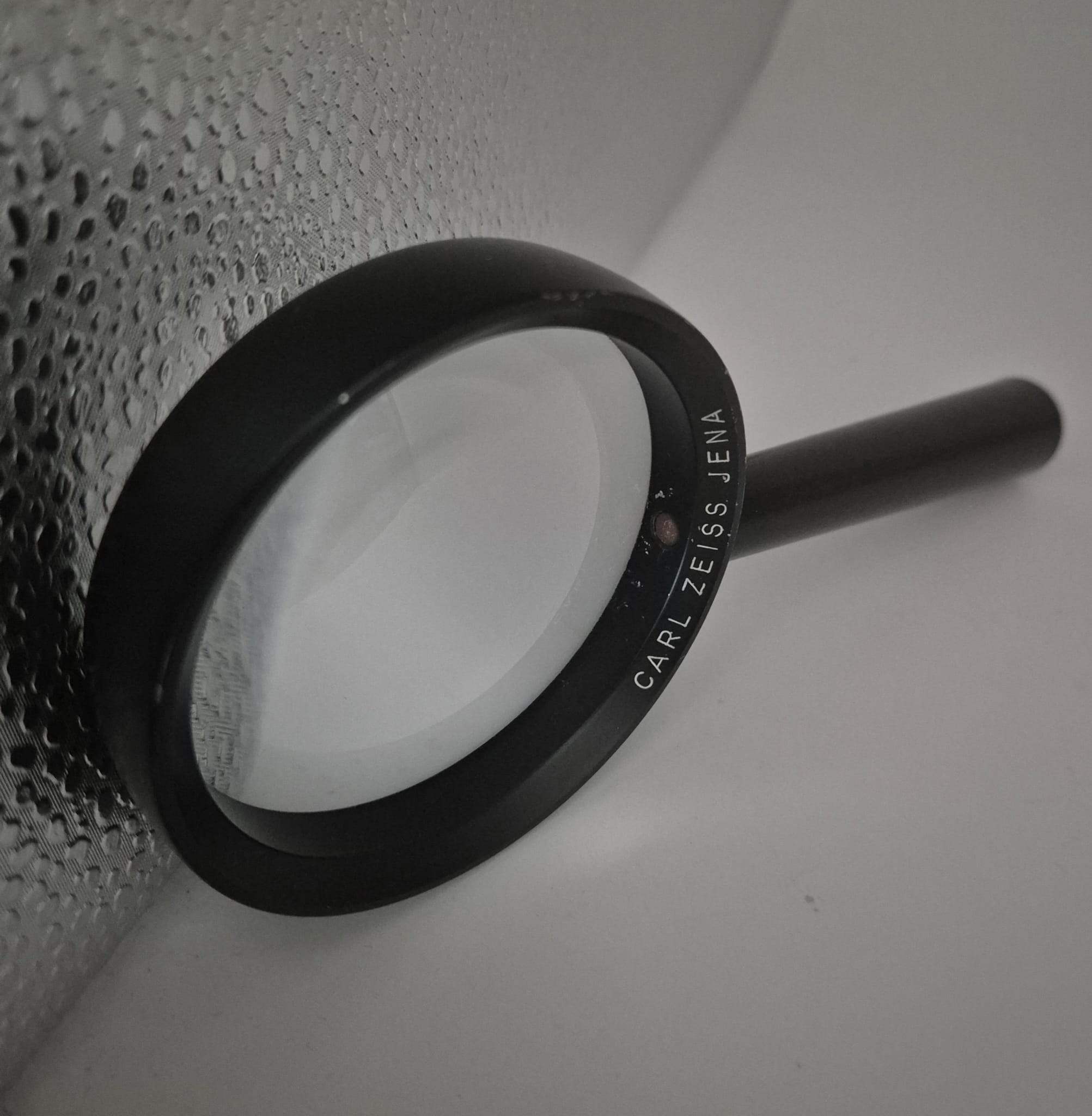 Carl Zeiss Jena Lupe / Leselupe Vintage – große Handlupe mit Glaslinse