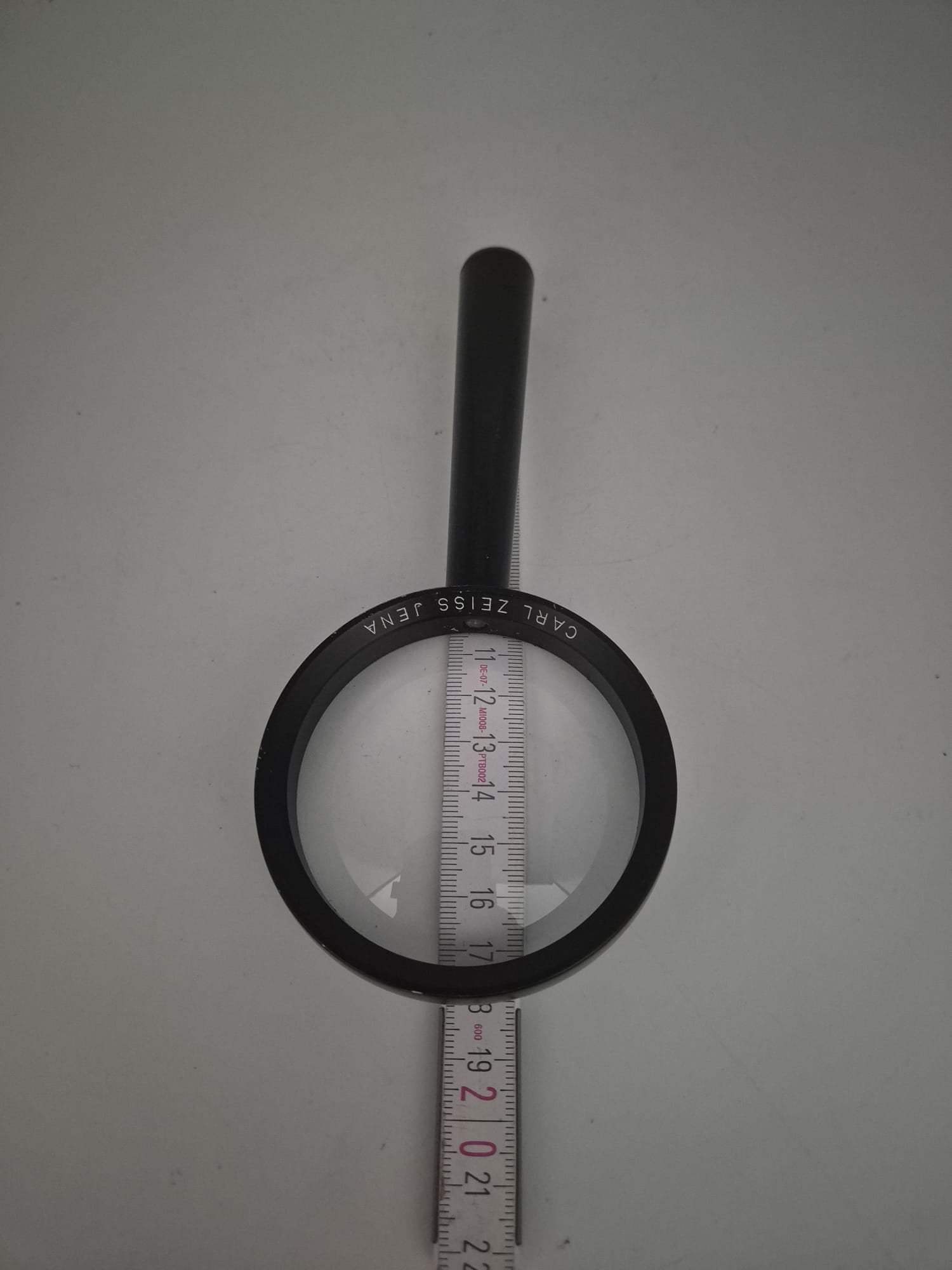 Carl Zeiss Jena Lupe / Leselupe Vintage – große Handlupe mit Glaslinse