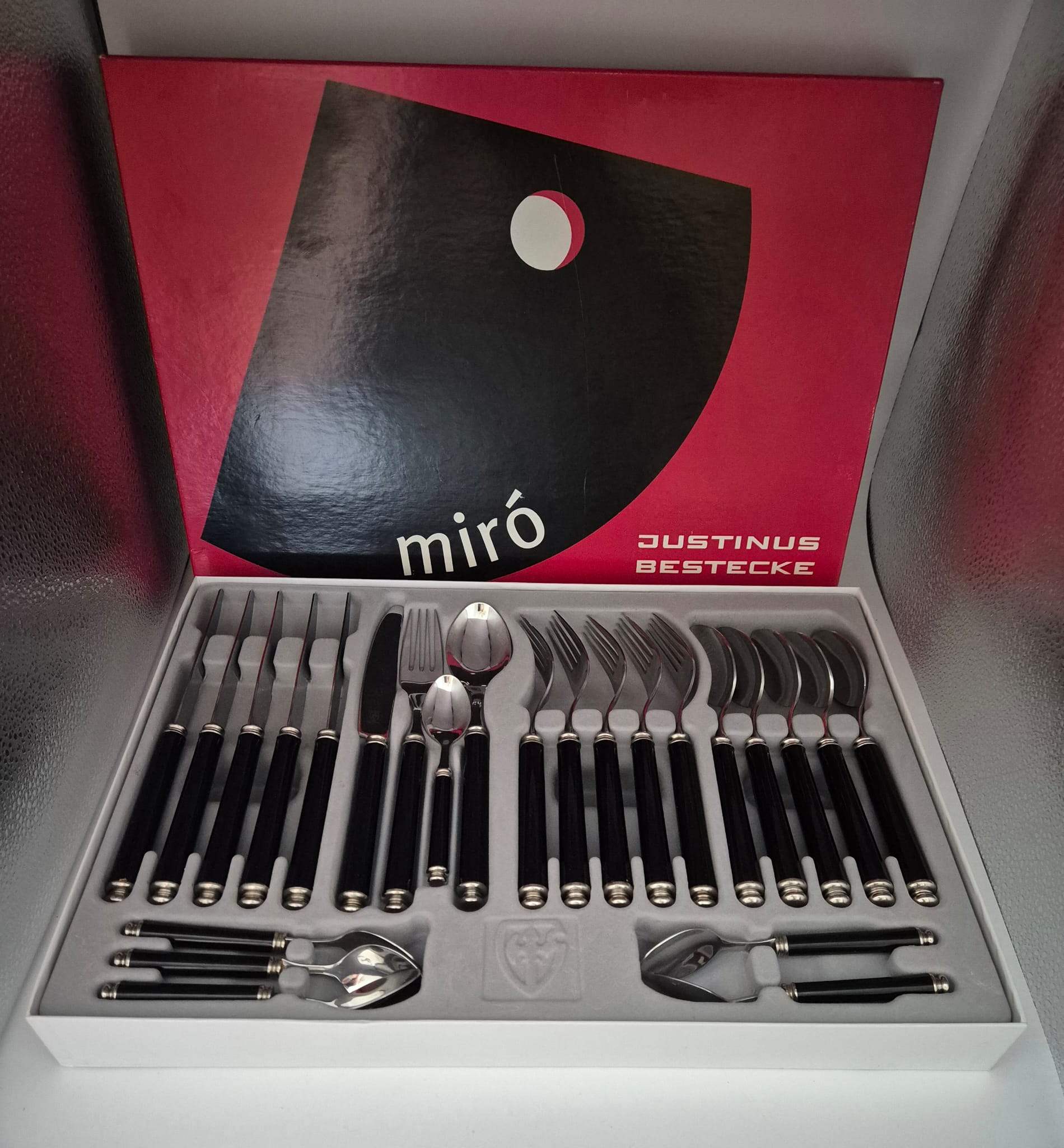 Justinus Miró Menübesteck 24-teilig – Edelstahl 18/10 im Originalkasten