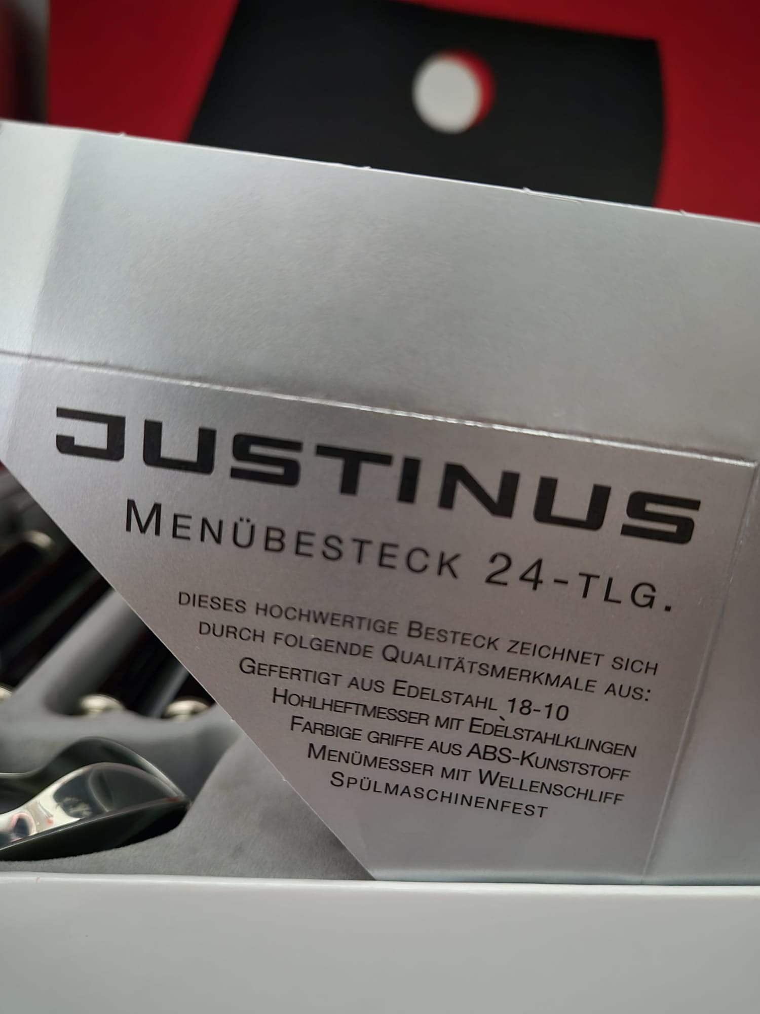 Justinus Miró Menübesteck 24-teilig – Edelstahl 18/10 im Originalkasten