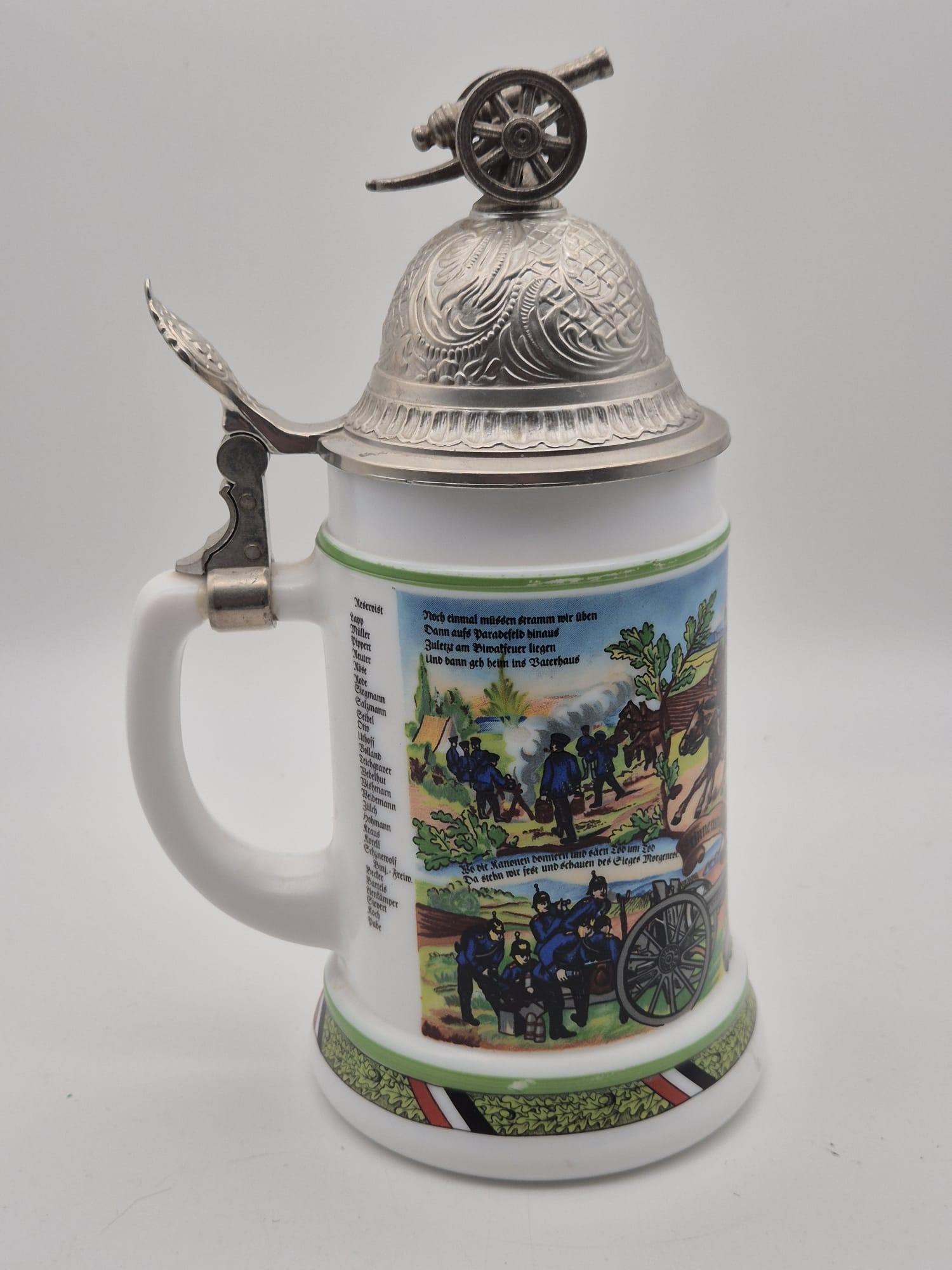 BMF Bierseidel mit Kanonendeckel – Militärmotiv (West Germany)