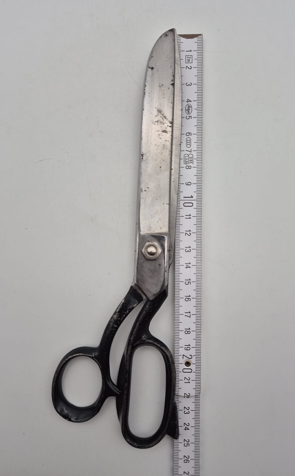 DDR TRUSETAL Schneiderschere 25 cm – schwere Stoffschere aus Stahl