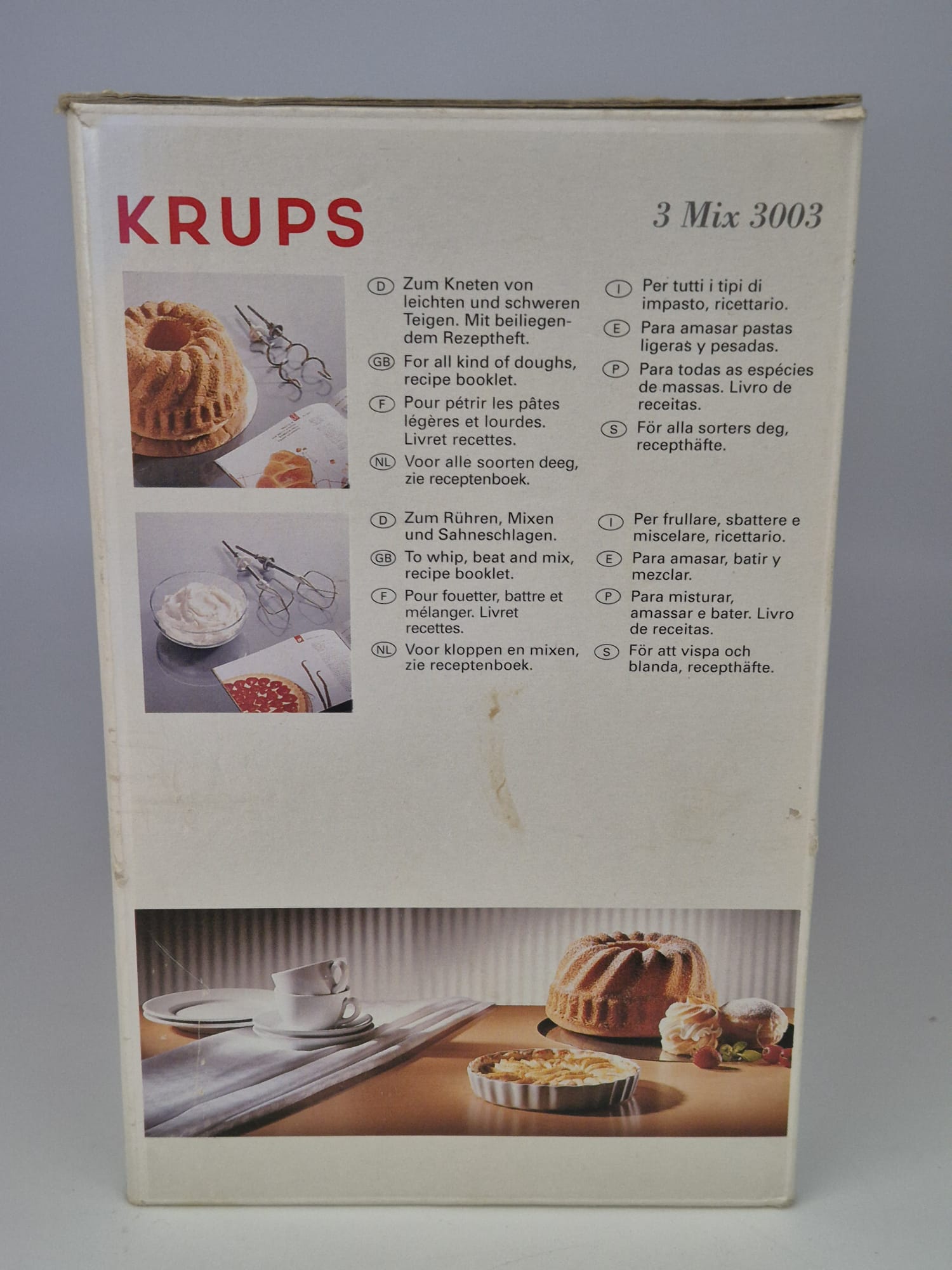 KRUPS 3 Mix 3003 Handmixer 190 W mit Originalverpackung & Zubehör