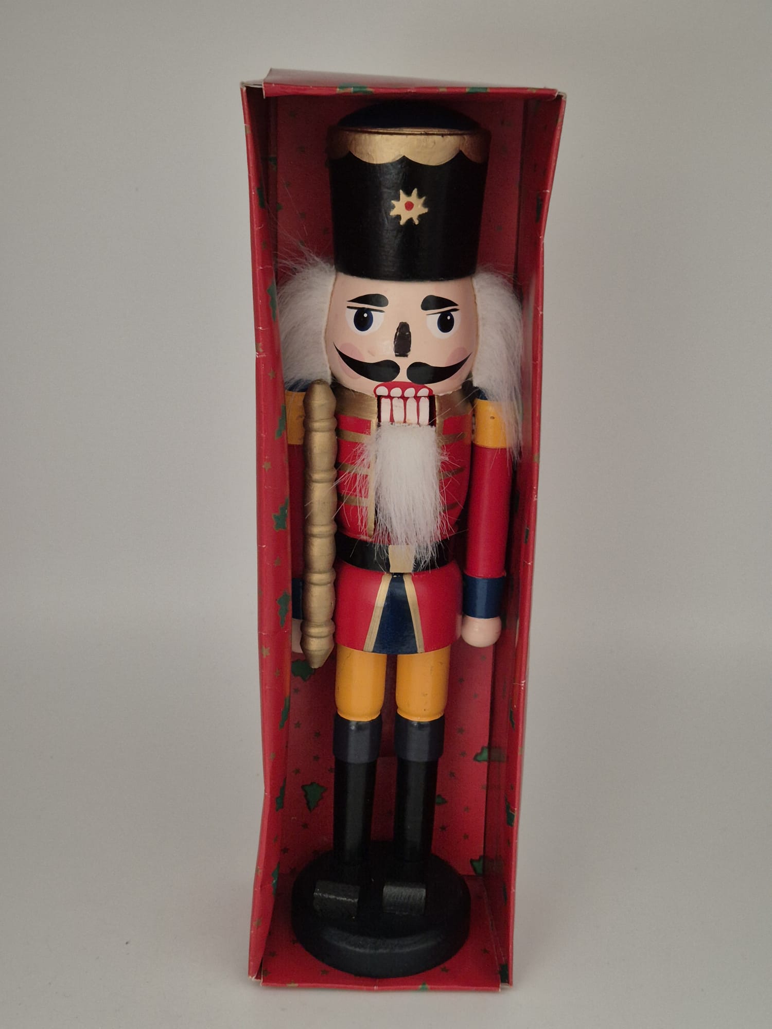 Großer Holz-Nussknacker Soldat ca. 28 cm mit Originalverpackung