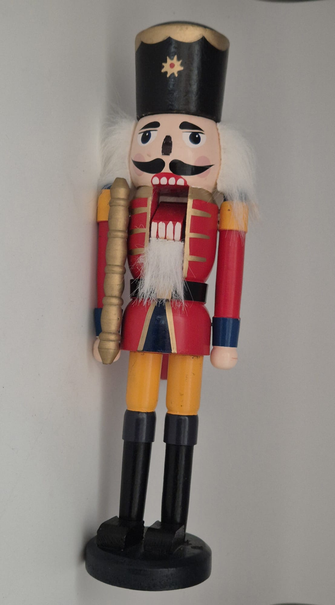 Großer Holz-Nussknacker Soldat ca. 28 cm mit Originalverpackung