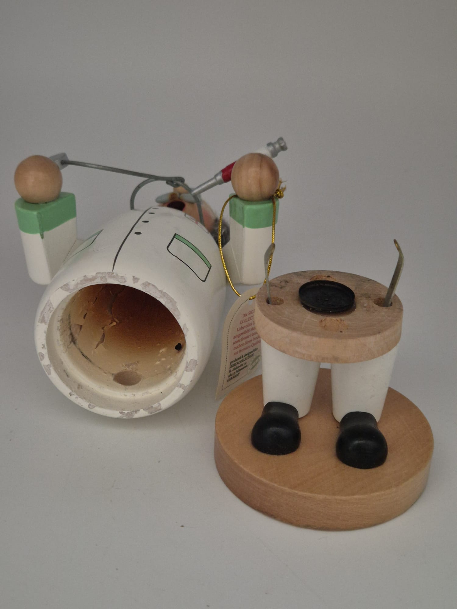 SIGRO Räuchermann Arzt / Doktor aus Holz – 20 cm