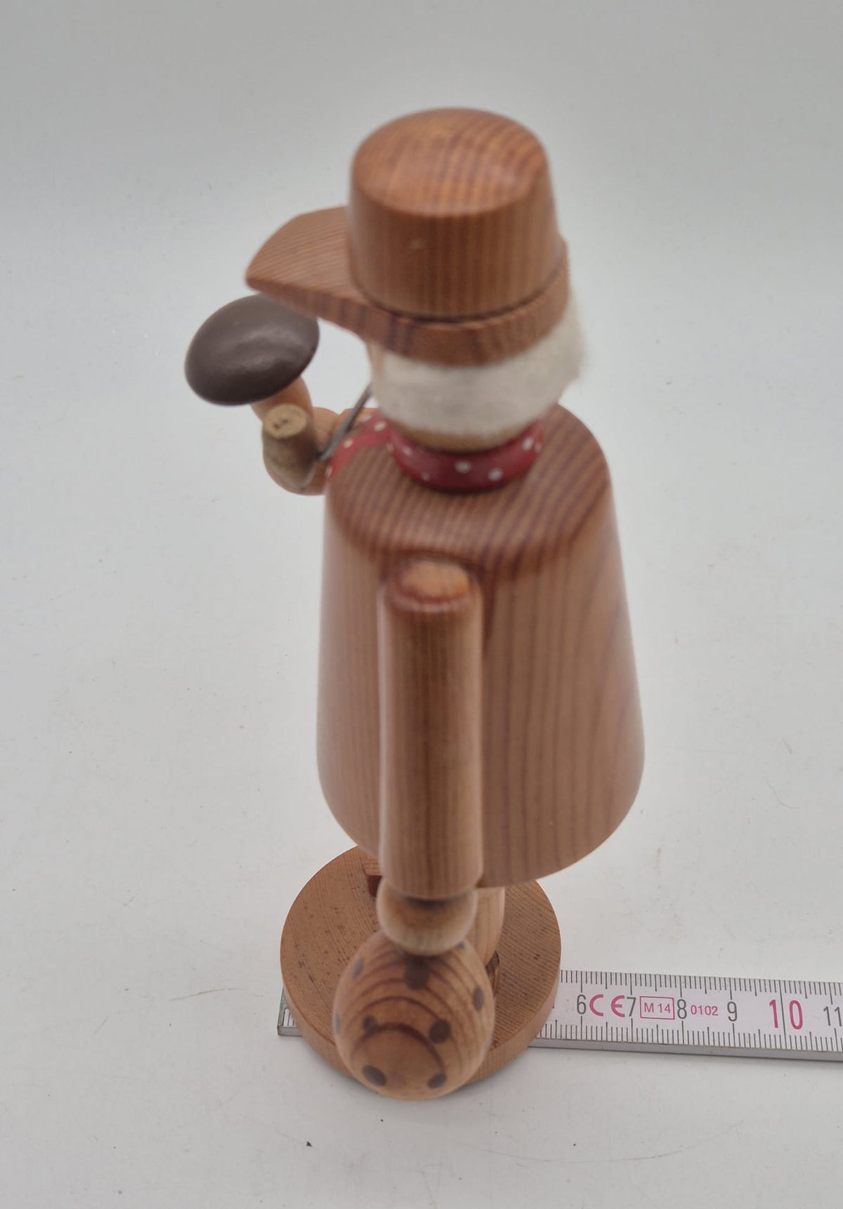 DDR Räuchermann Fa. Ulbricht Pilzsammler aus Holz – ca. 19 cm unbenutzt