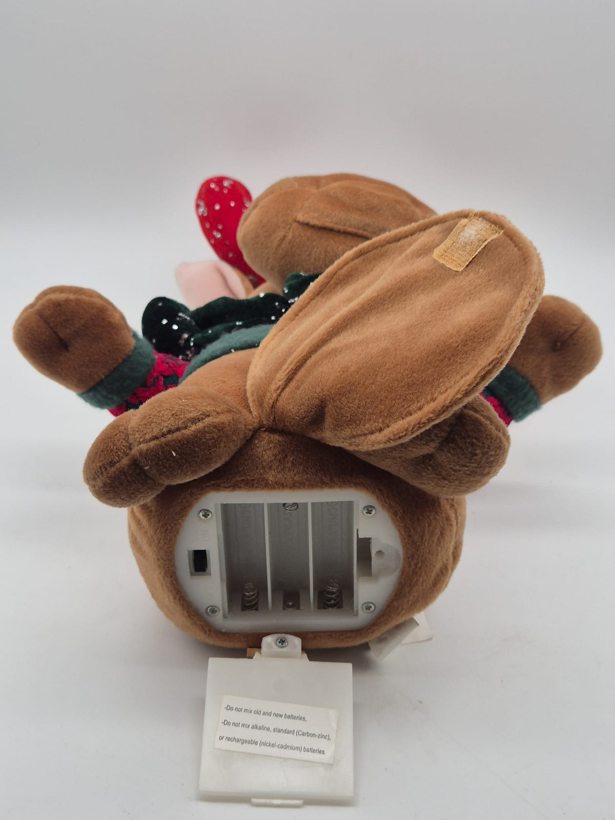 Singender Weihnachtselch aus Plüsch – ca. 30 cm