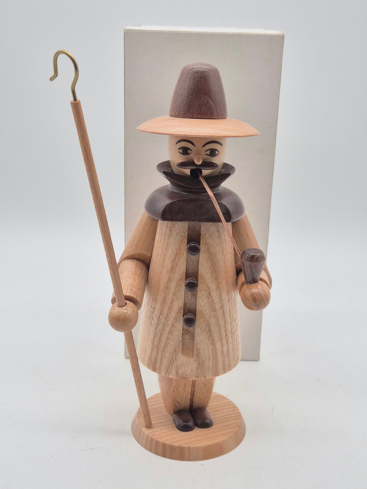 Räuchermann Schäfer mit Hirtenstab – Echt Erzgebirge – ca. 20 cm – OVP