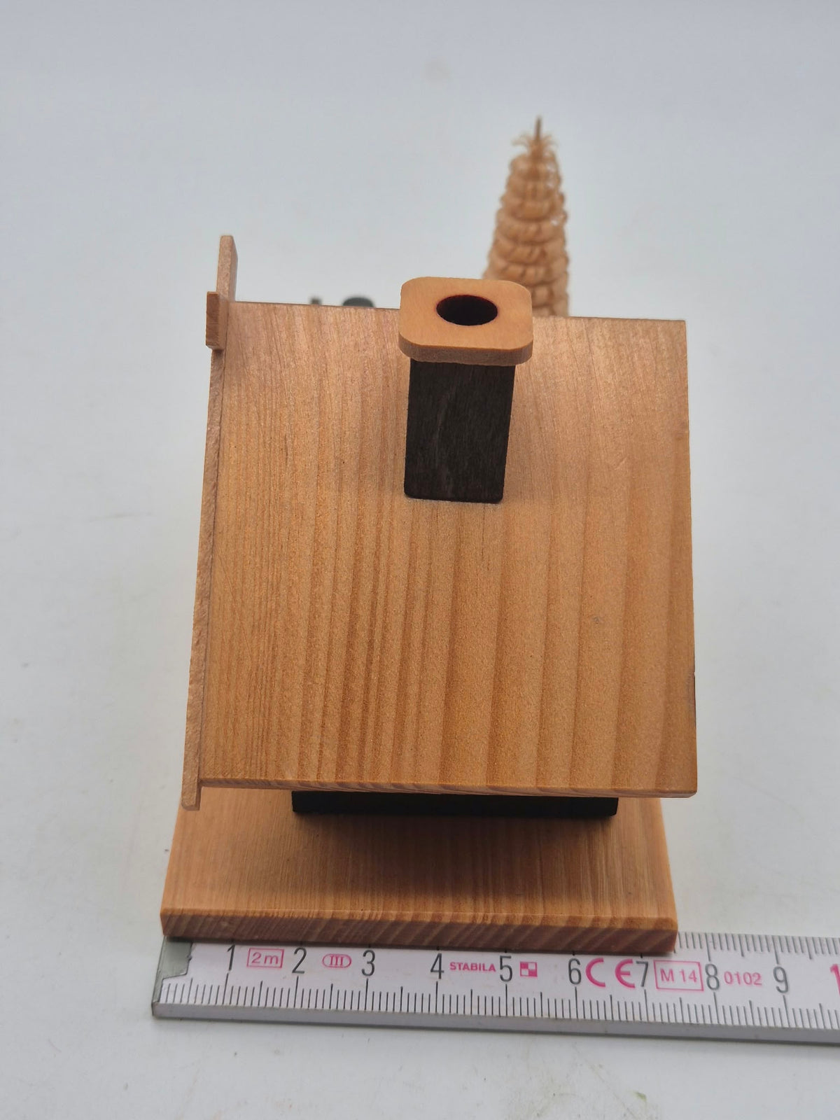 Räucherhaus Berghütte aus Holz – Original Erzgebirge – ca. 8,5 cm