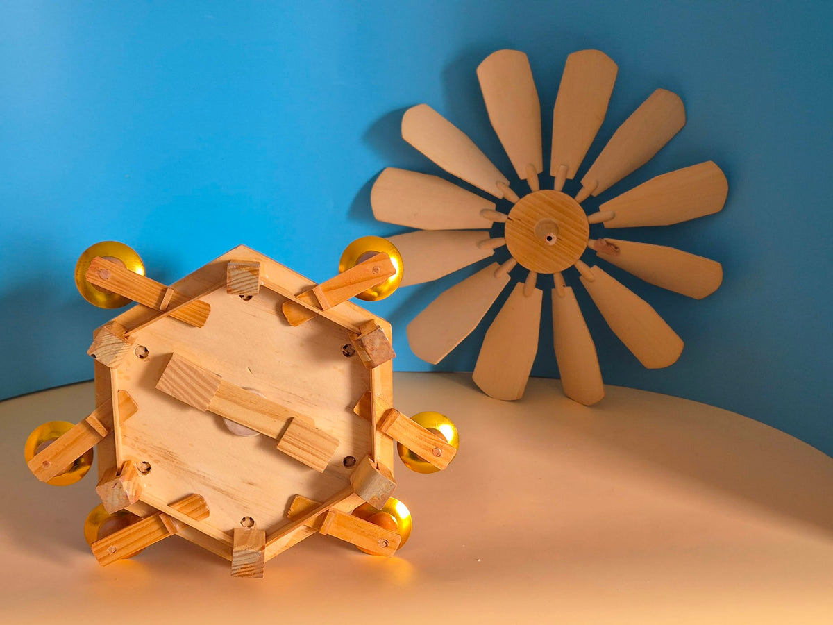 3-stöckige Weihnachtspyramide aus Holz – Christi Geburt, Schäfer und Engel – ca. 44 cm – OVP