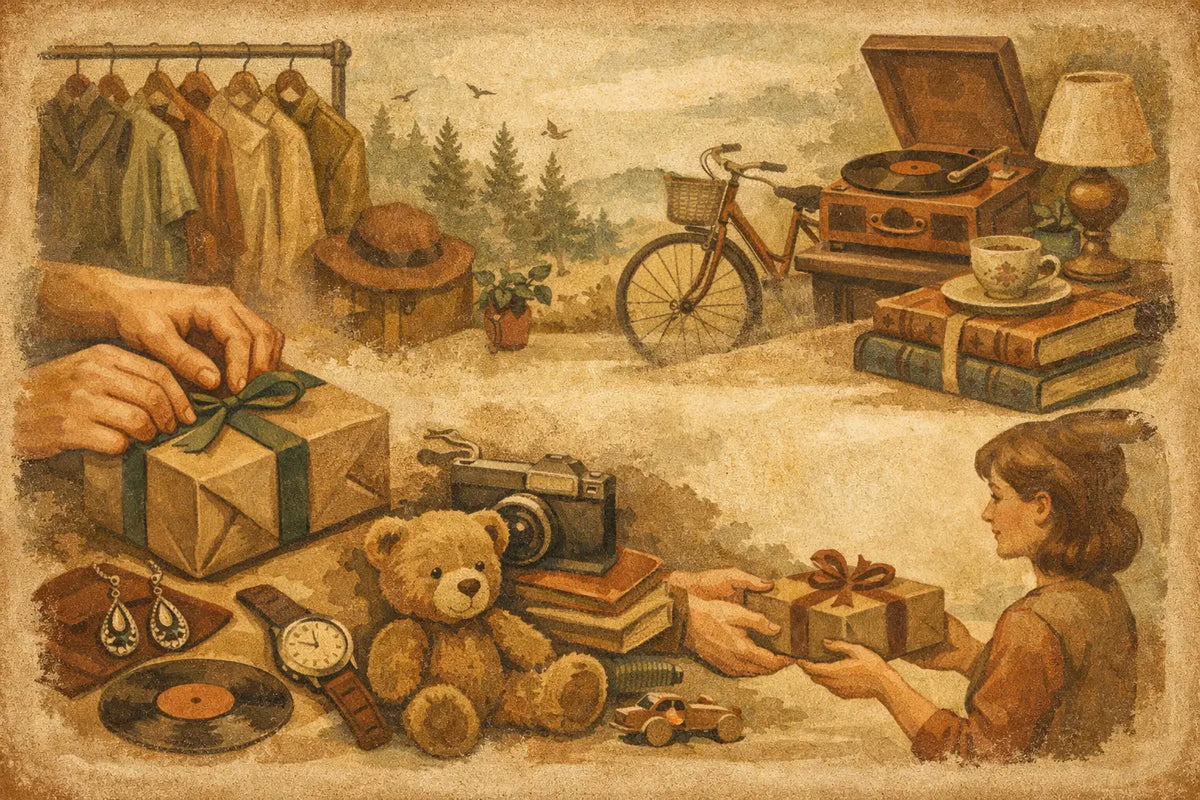Nachhaltige Geschenkideen aus Secondhand