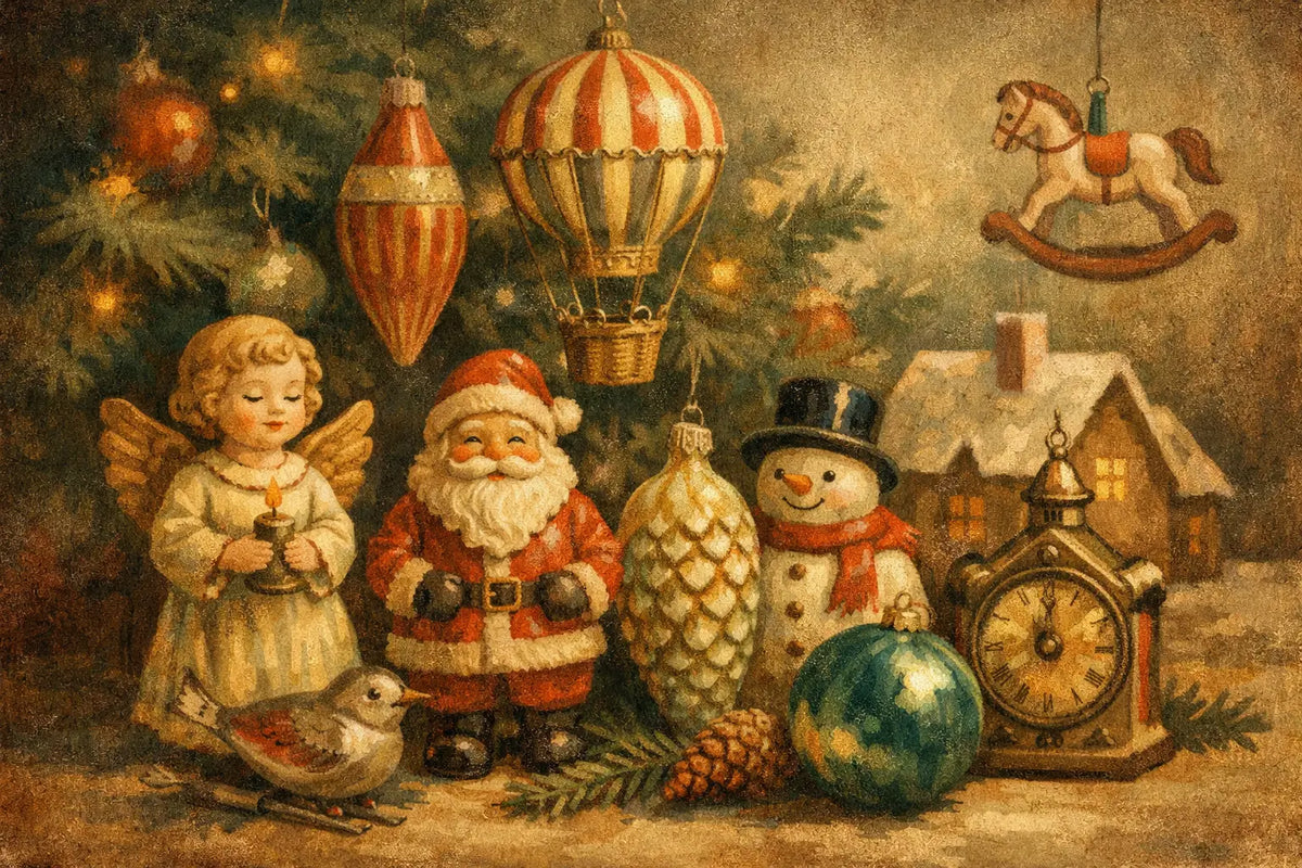 Weihnachtsschmuck Vintage Ideen mit Charakter