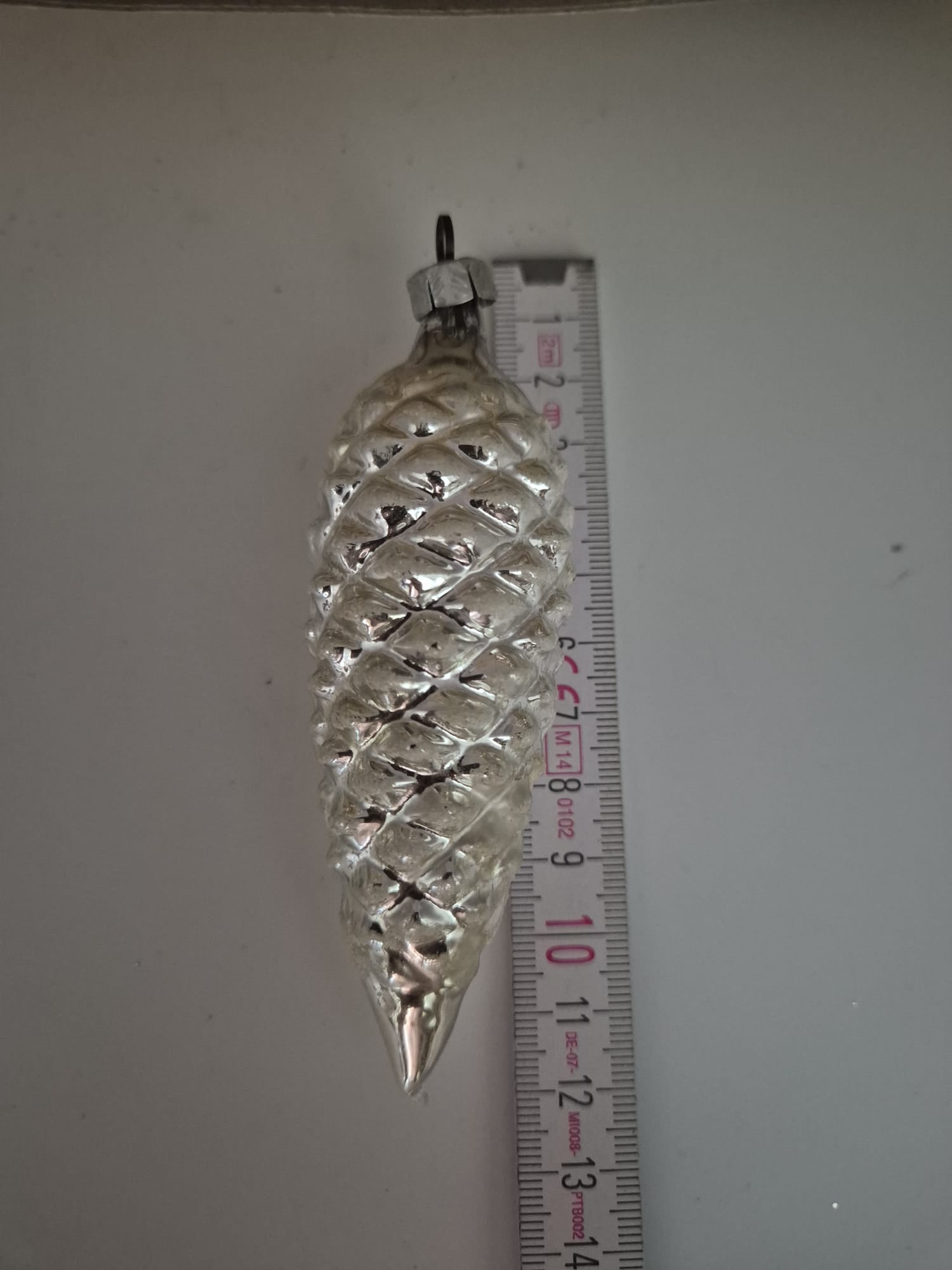Christbaumschmuck – Glocken und Zapfen Silber