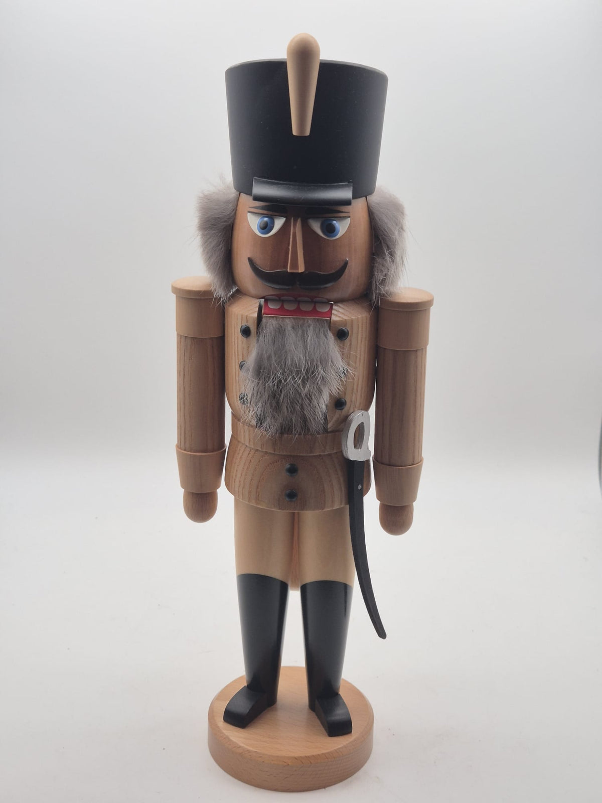 Nussknacker Husar natur – ca. 36 cm – Seiffener Volkskunst – Erzgebirge – OVP