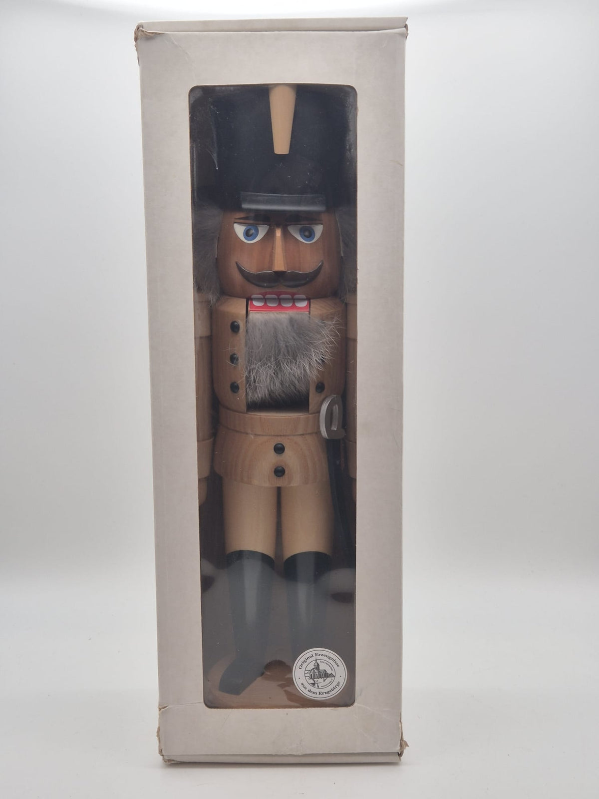 Nussknacker Husar natur – ca. 36 cm – Seiffener Volkskunst – Erzgebirge – OVP