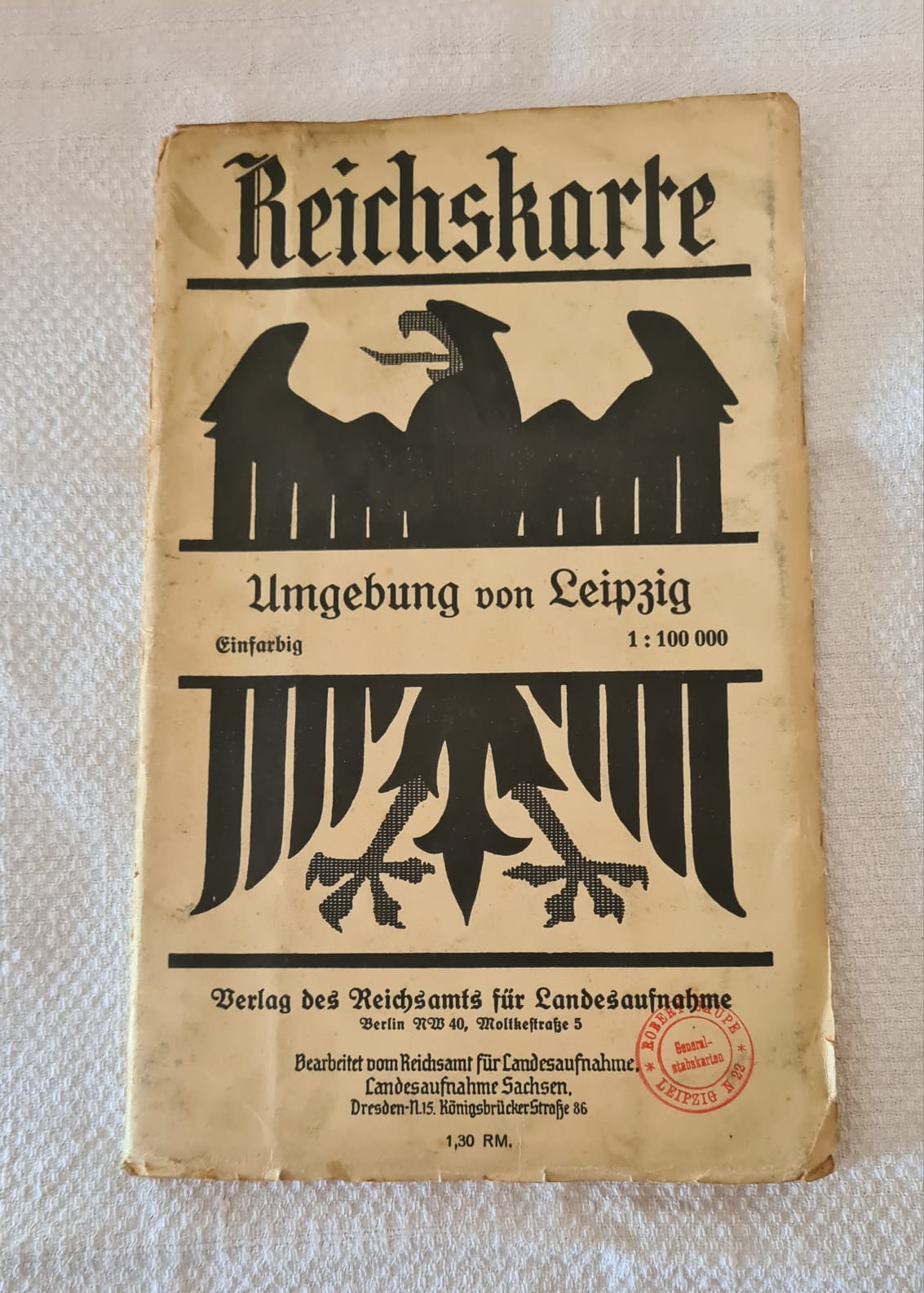 Alte Reichskarte Umgebung Leipzig, Umgebungskarte Stadtkarte 1931