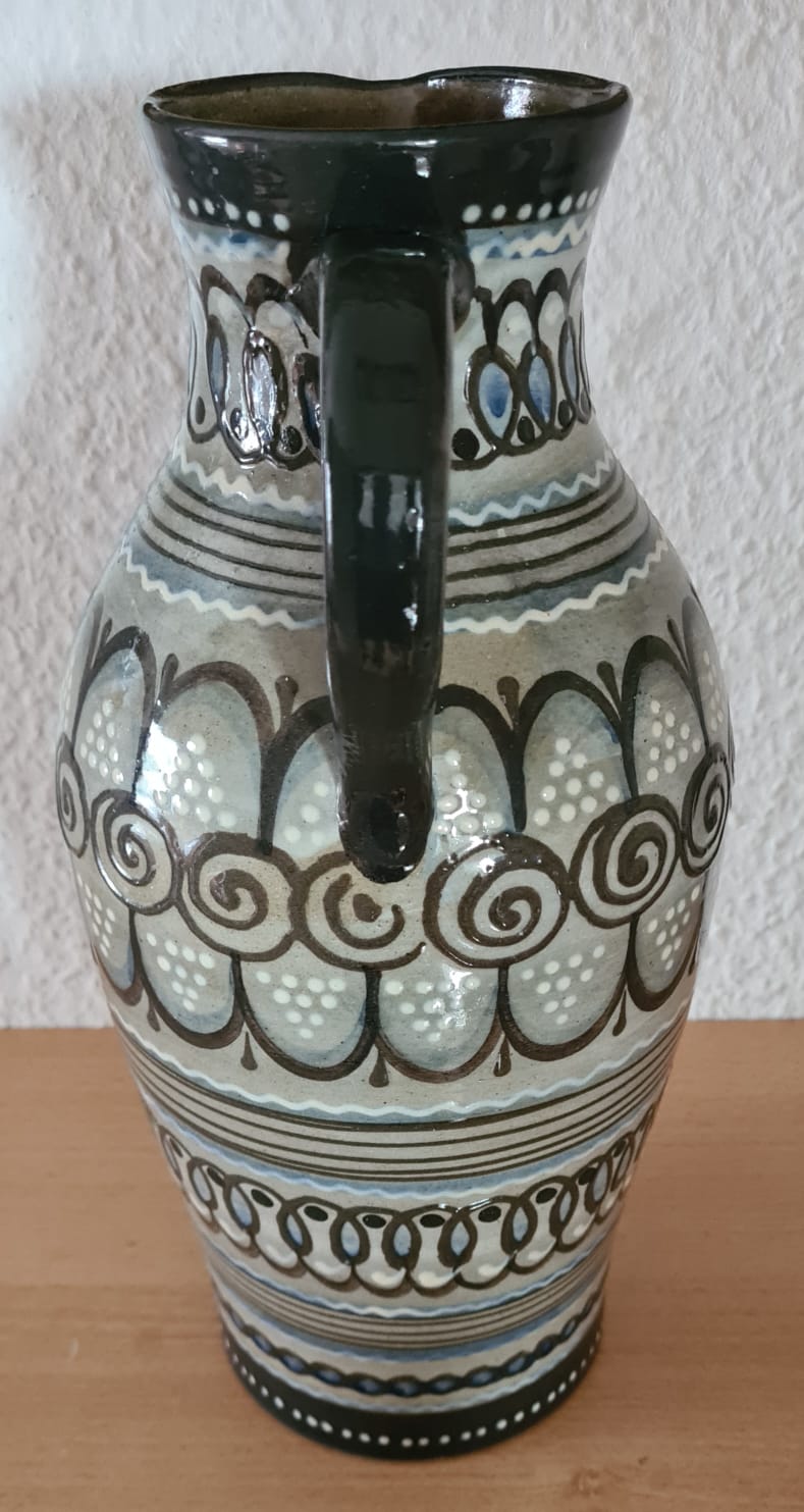 Vintage Vase XXL Henkelkrug VEB Lausitzer Keramik 1. Wahl