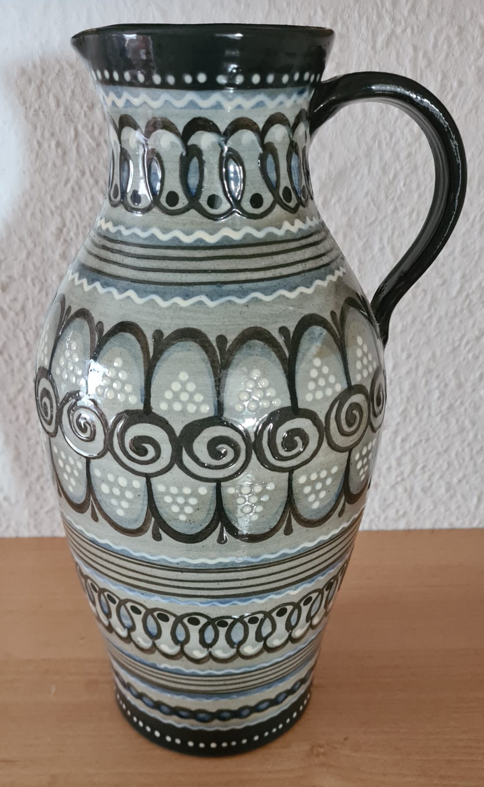 Vintage Vase XXL Henkelkrug VEB Lausitzer Keramik 1. Wahl